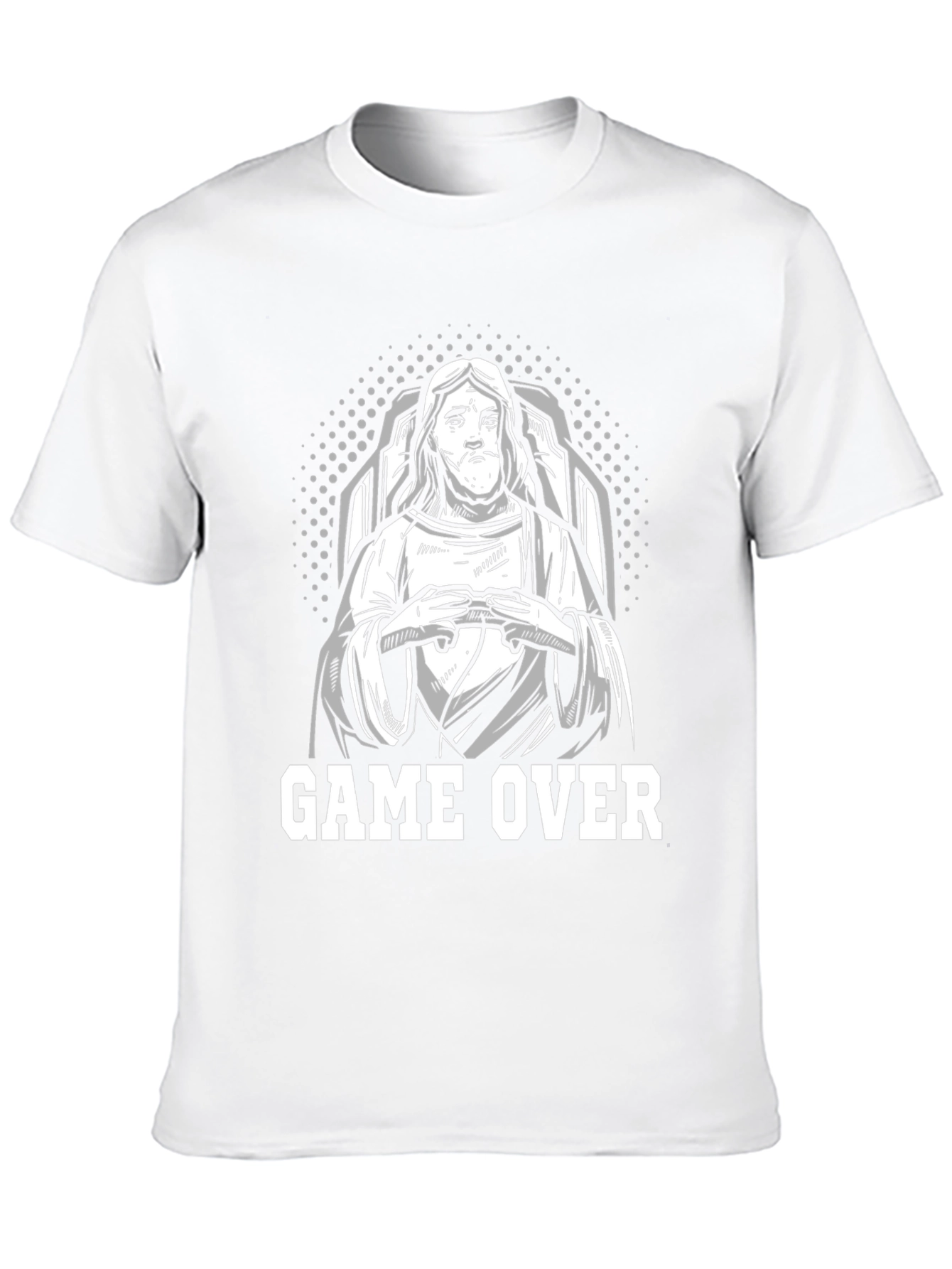 Black Game Over Jesus T-Shirt view 10
