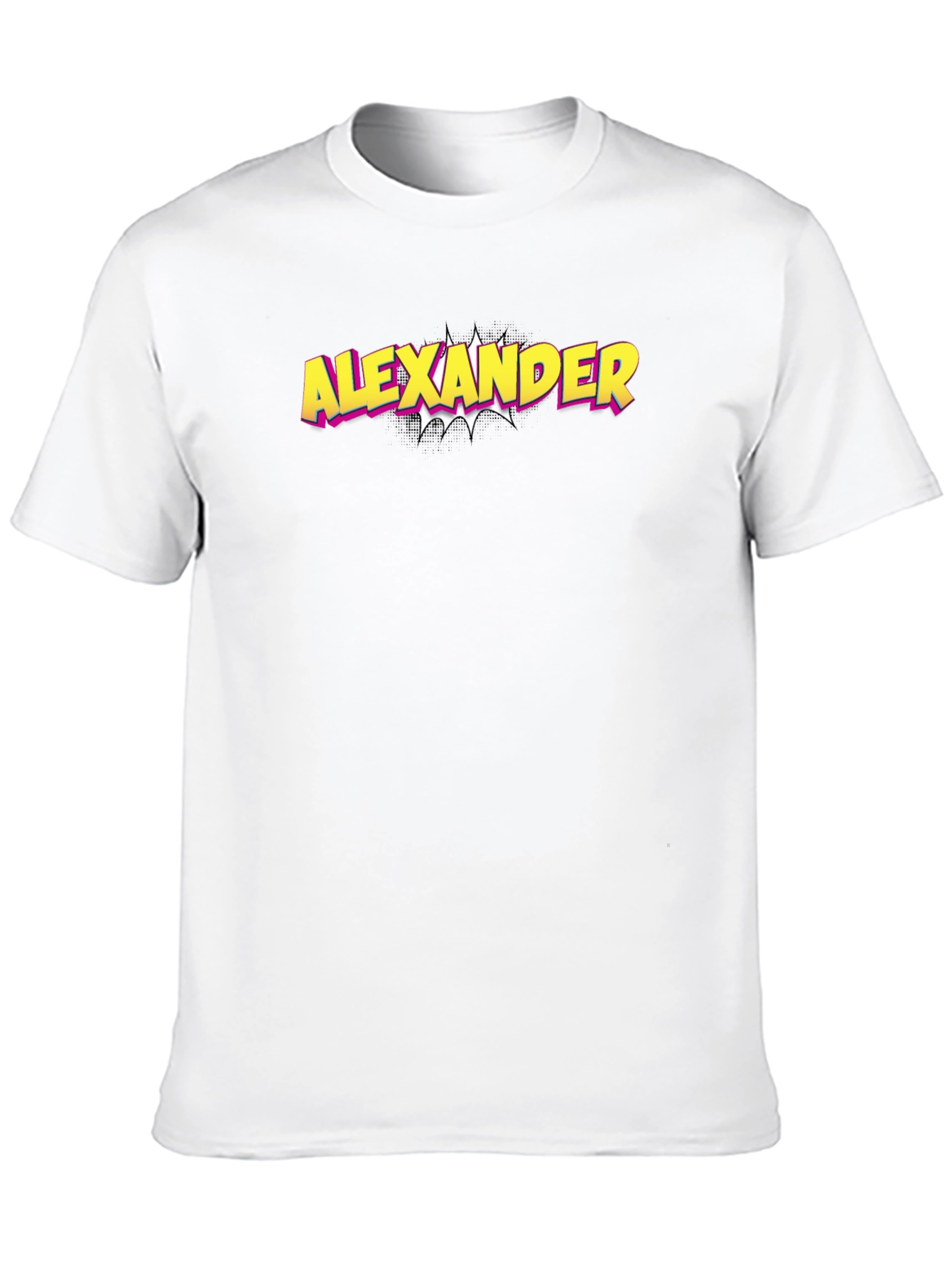 Black Alexander Comic Style Graphic Tee - Black view 10