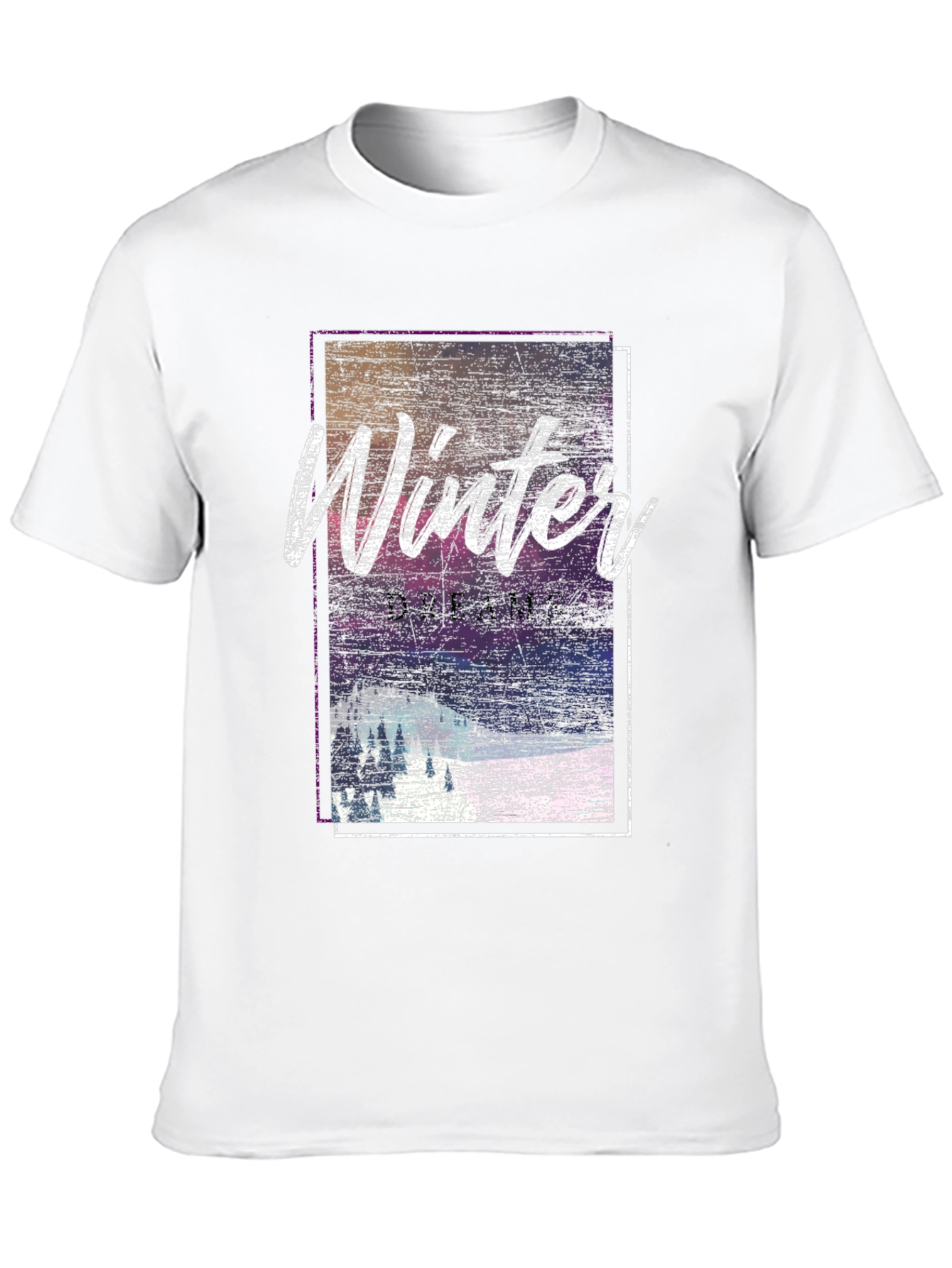 Black Winter Dreams Graphic Tee - Soft Cotton Blend view 10