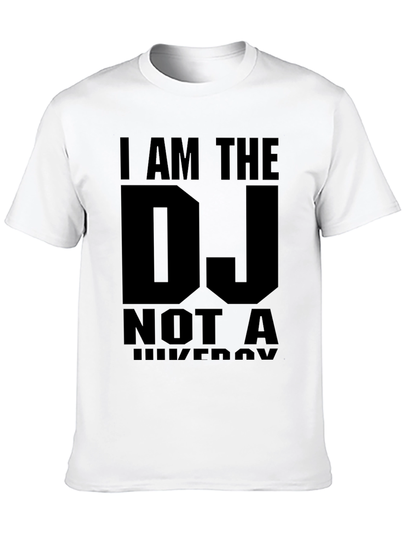 Black I Am The DJ T-Shirt - Black Graphic Tee view 10