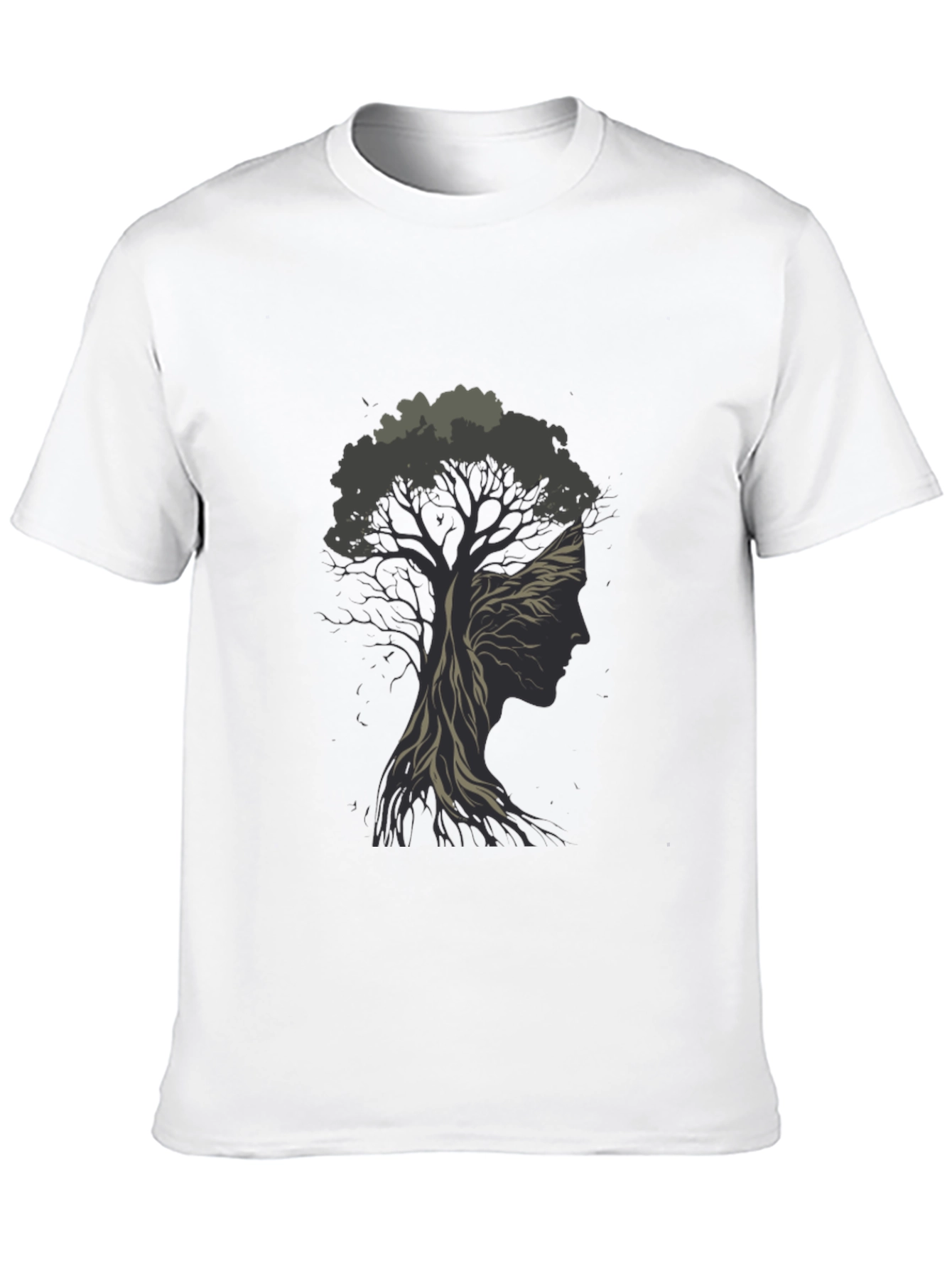 Black Nature's Silhouette Tee - Black Graphic T-Shirt view 10
