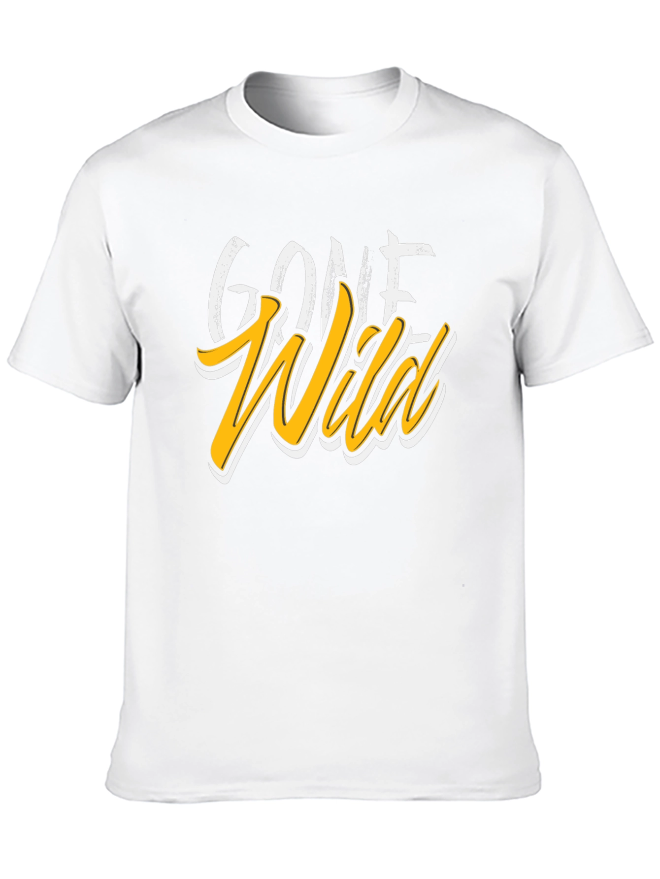 Black Gone Wild Graphic Print Black T-Shirt view 10