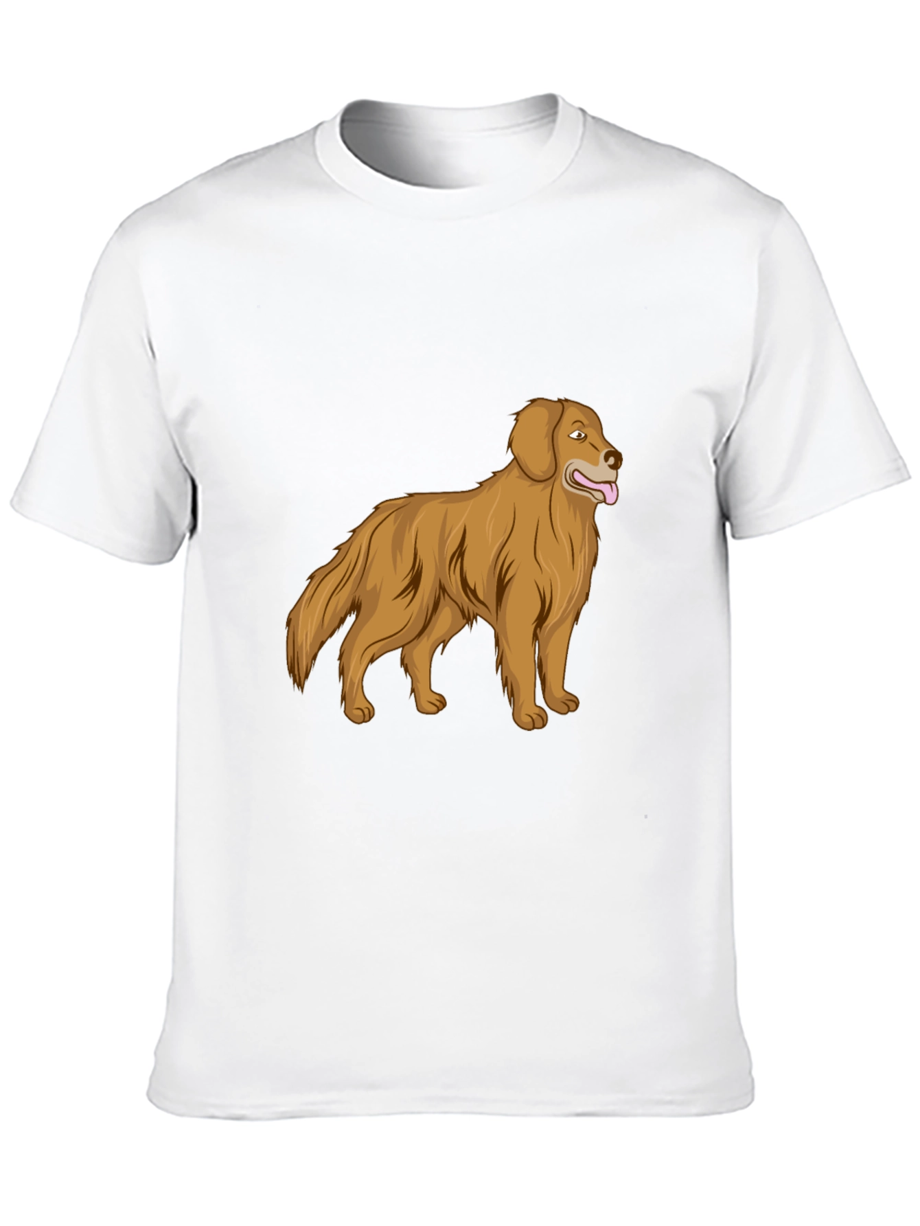 Black Golden Retriever Graphic Print T-Shirt view 10