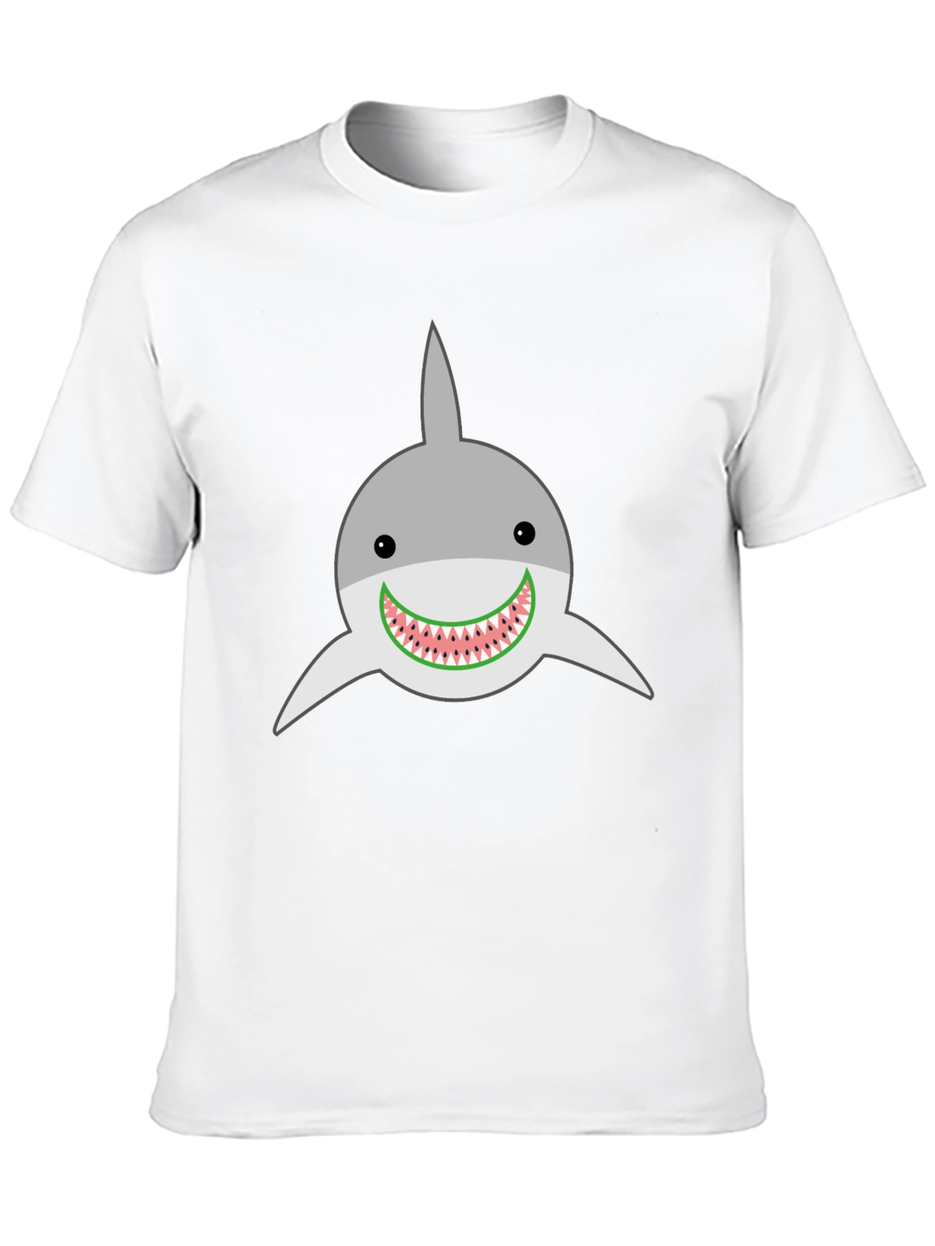 Black Shark Watermelon Funny Graphic Tee view 10