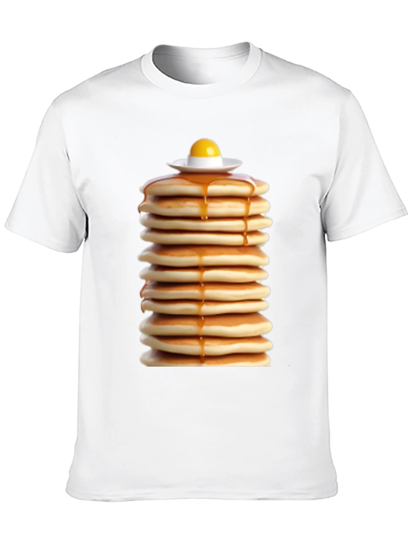 Pancake Stack Tee - Breakfast Food T-Shirt - 10