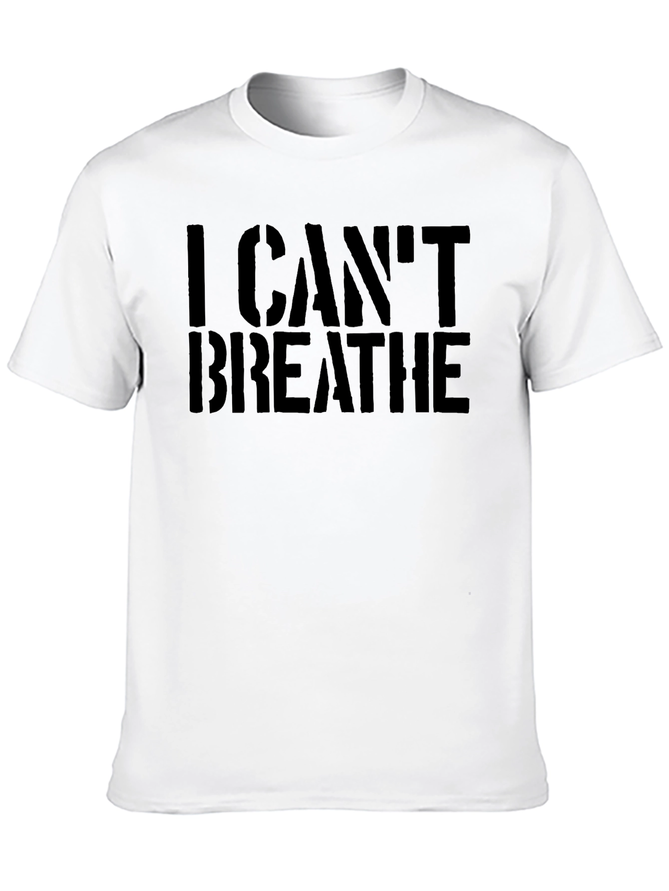 Black I Can't Breathe Black Graphic Tee view 10