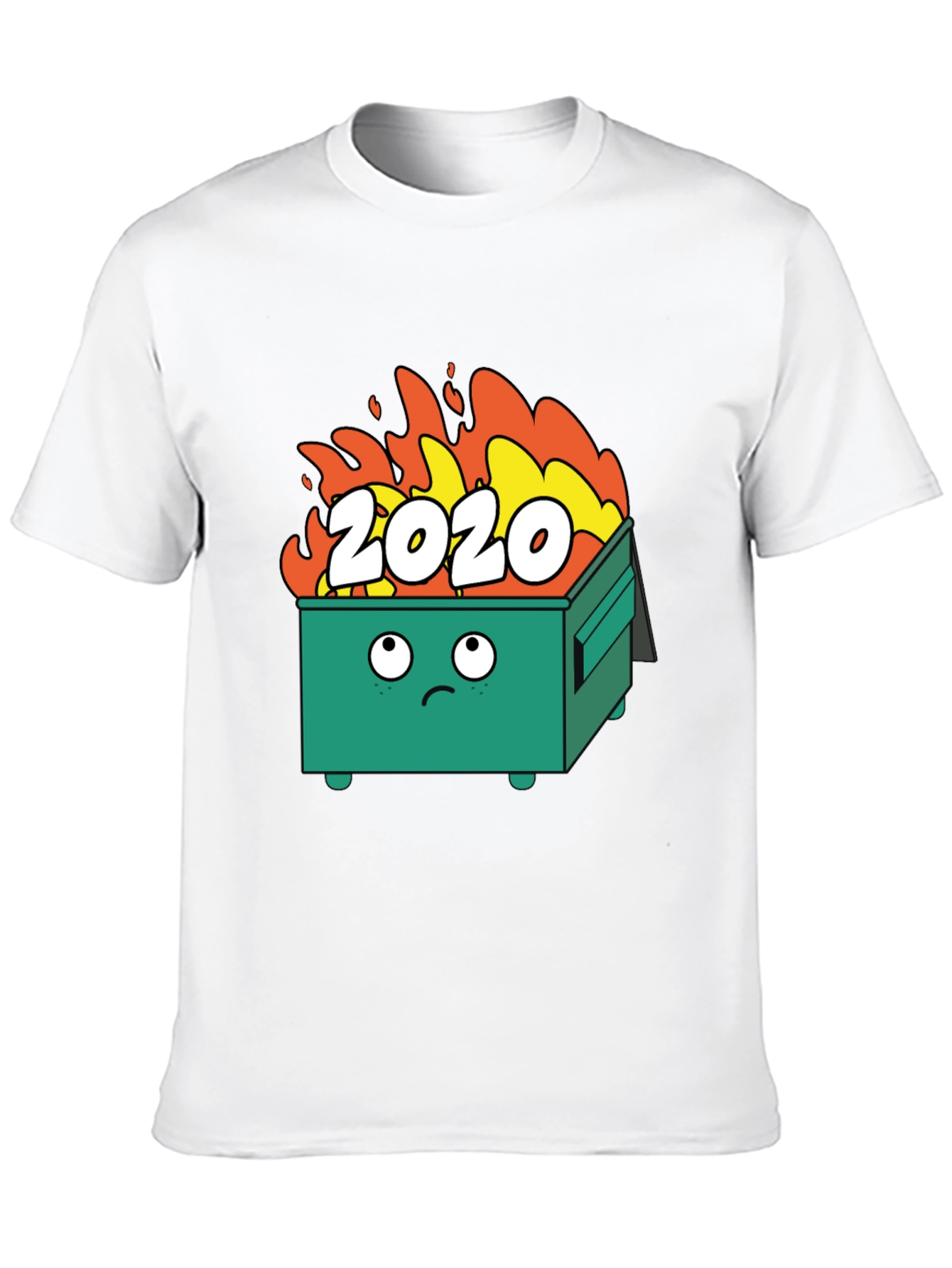 Black 2020 Dumpster Fire T-Shirt - Funny Graphic Tee view 10