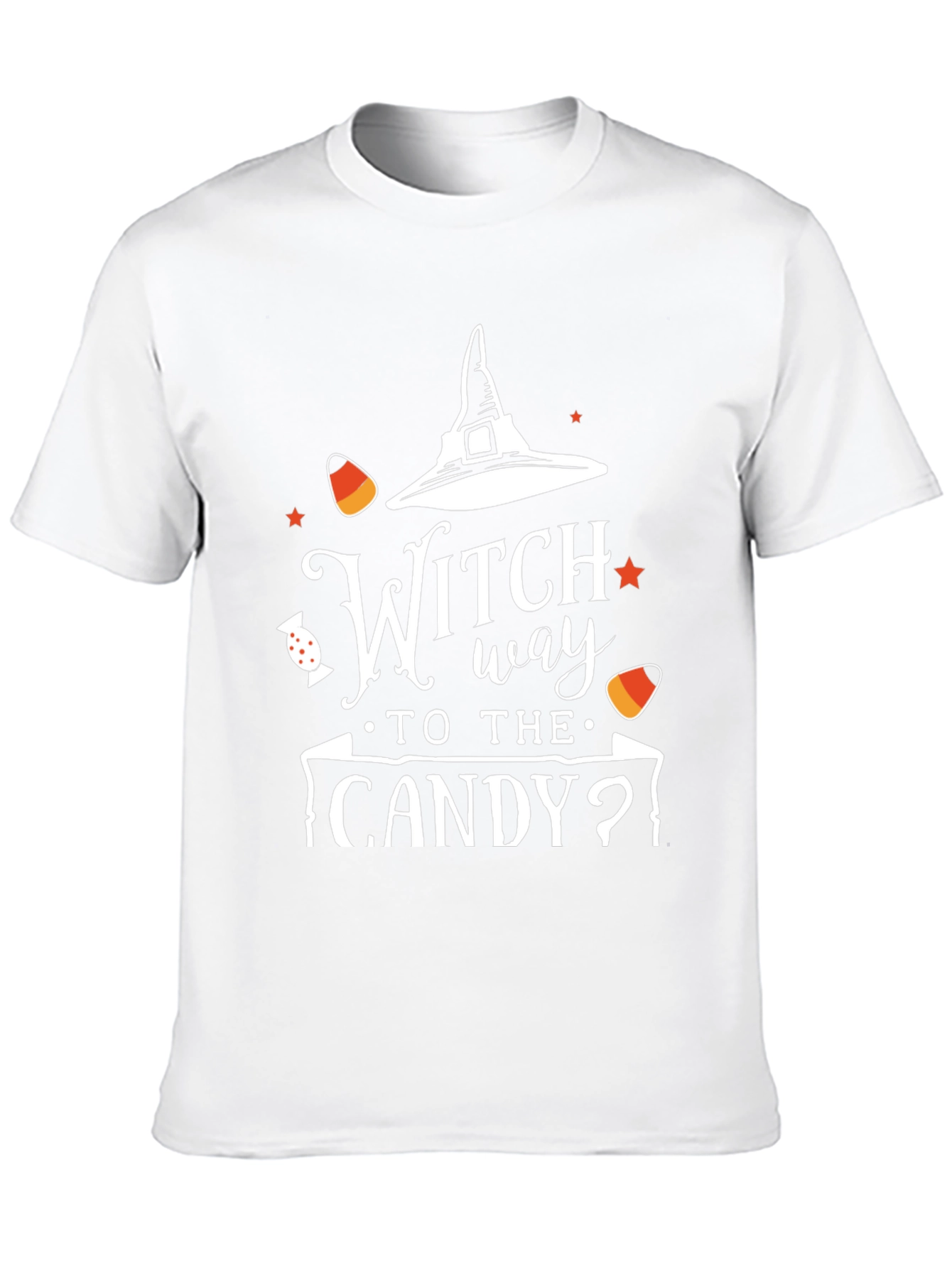 Black Witch Way to the Candy? Halloween T-Shirt view 10