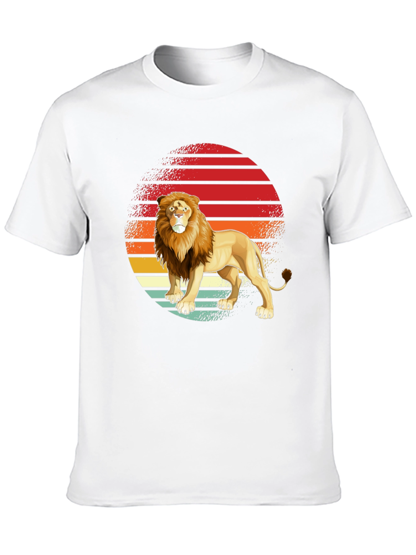 Black Lion Sunset Graphic Tee - Retro Style view 10