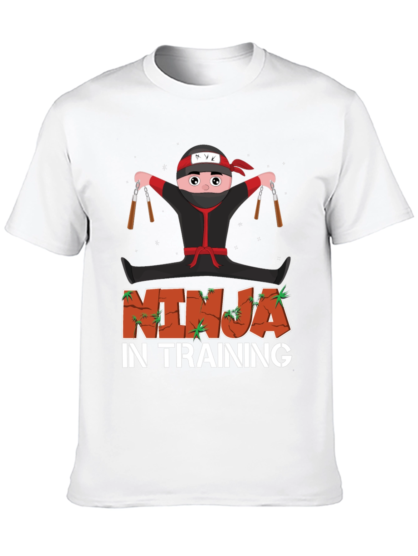 Black Ninja in Training Graphic Tee view 10
