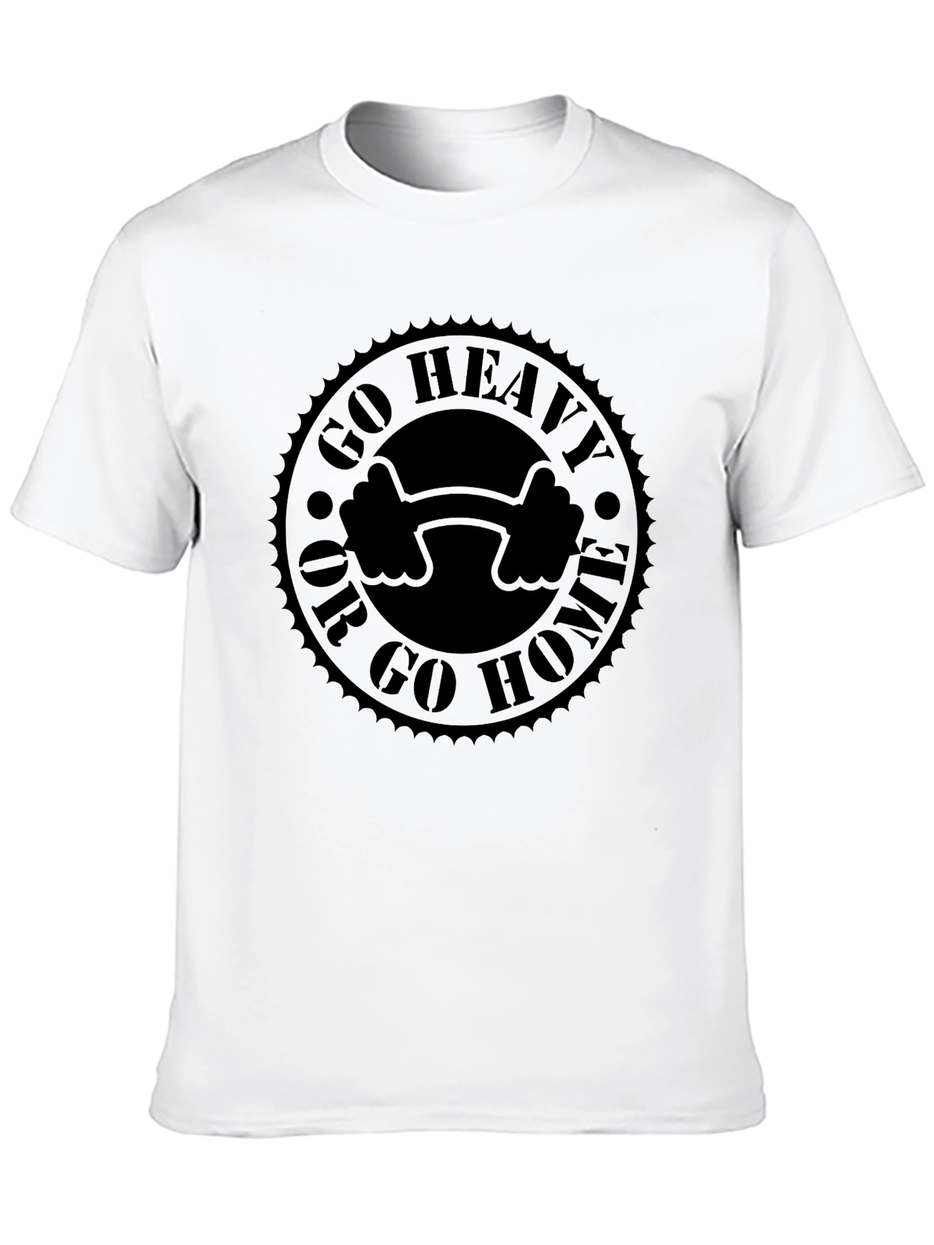 Go Heavy or Go Home Black T-Shirt - 10