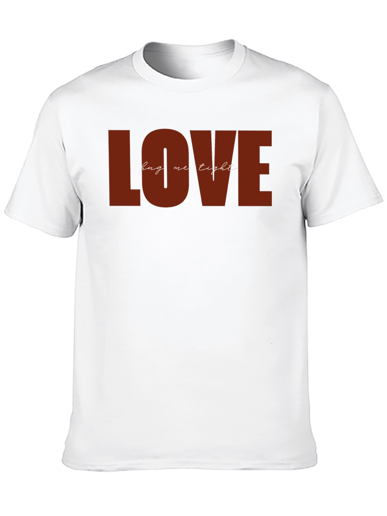 Black LOVE Hug Me Tight Graphic Black T-Shirt view 10