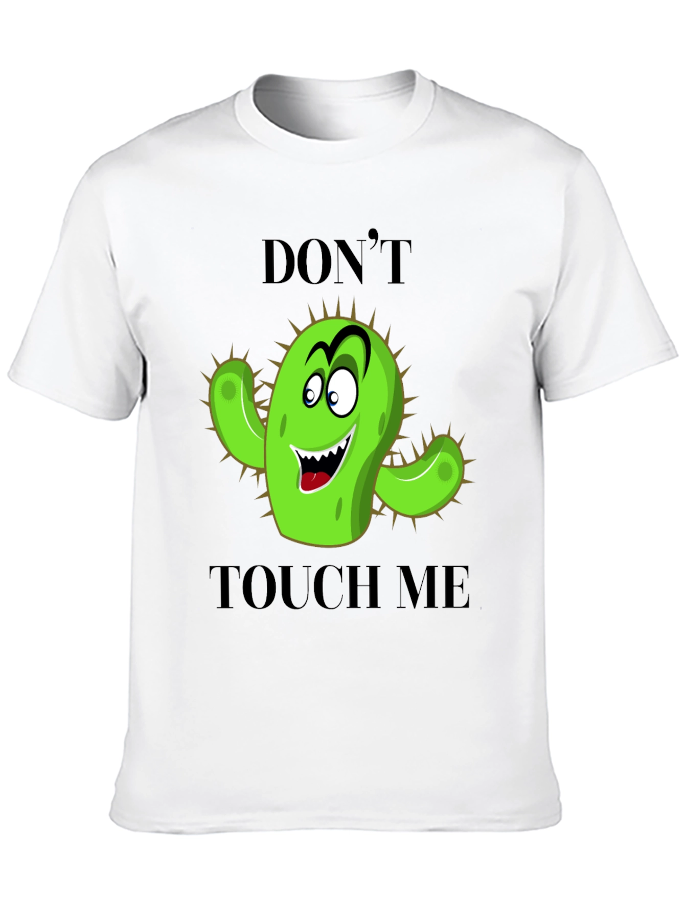 Black Don't Touch Me Cactus Graphic Tee view 10