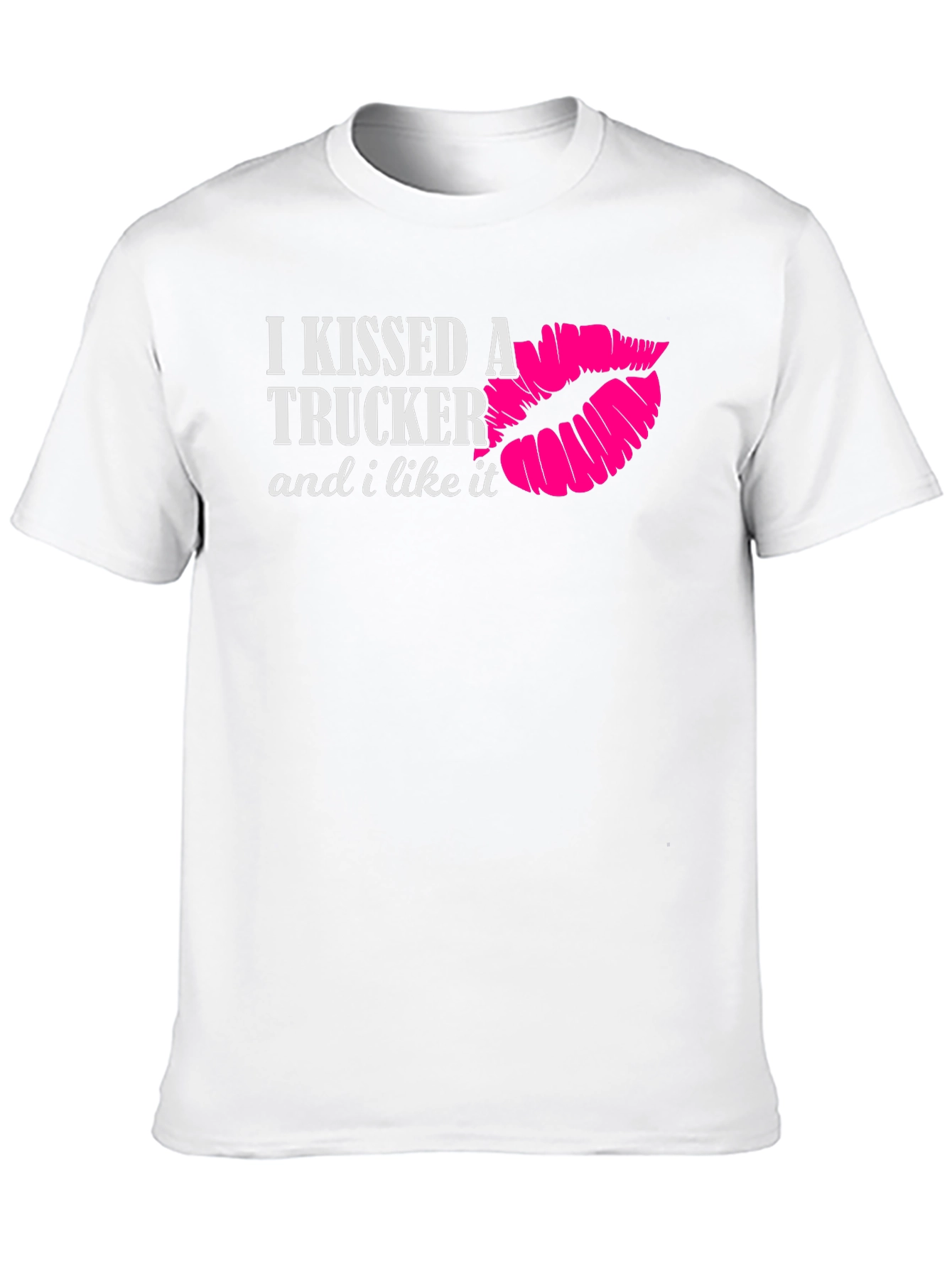 Black I Kissed a Trucker T-Shirt view 10
