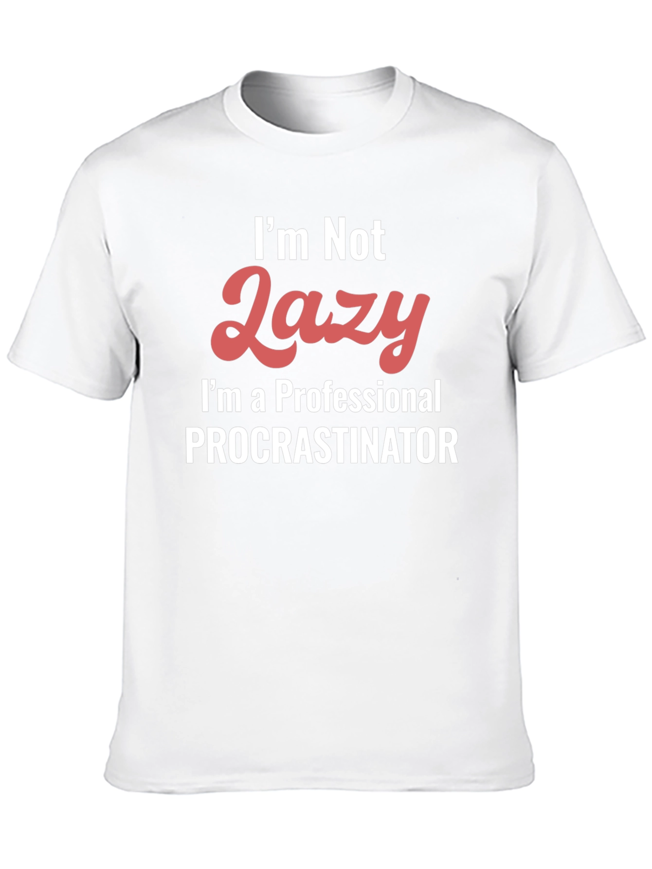 Black Funny Procrastinator Graphic T-Shirt view 10
