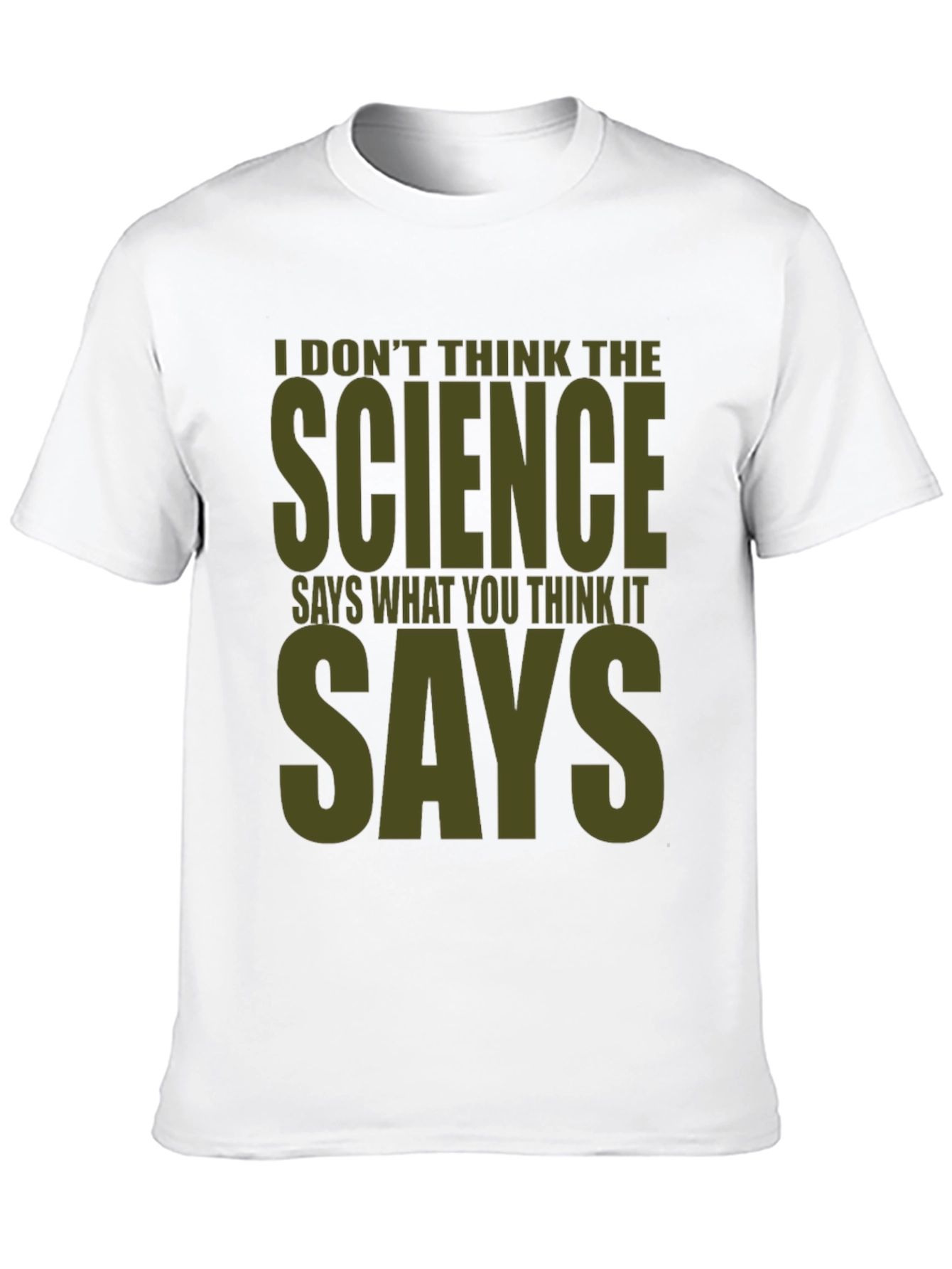 Black Science Says Graphic Tee - Mens Funny T-Shirt view 10