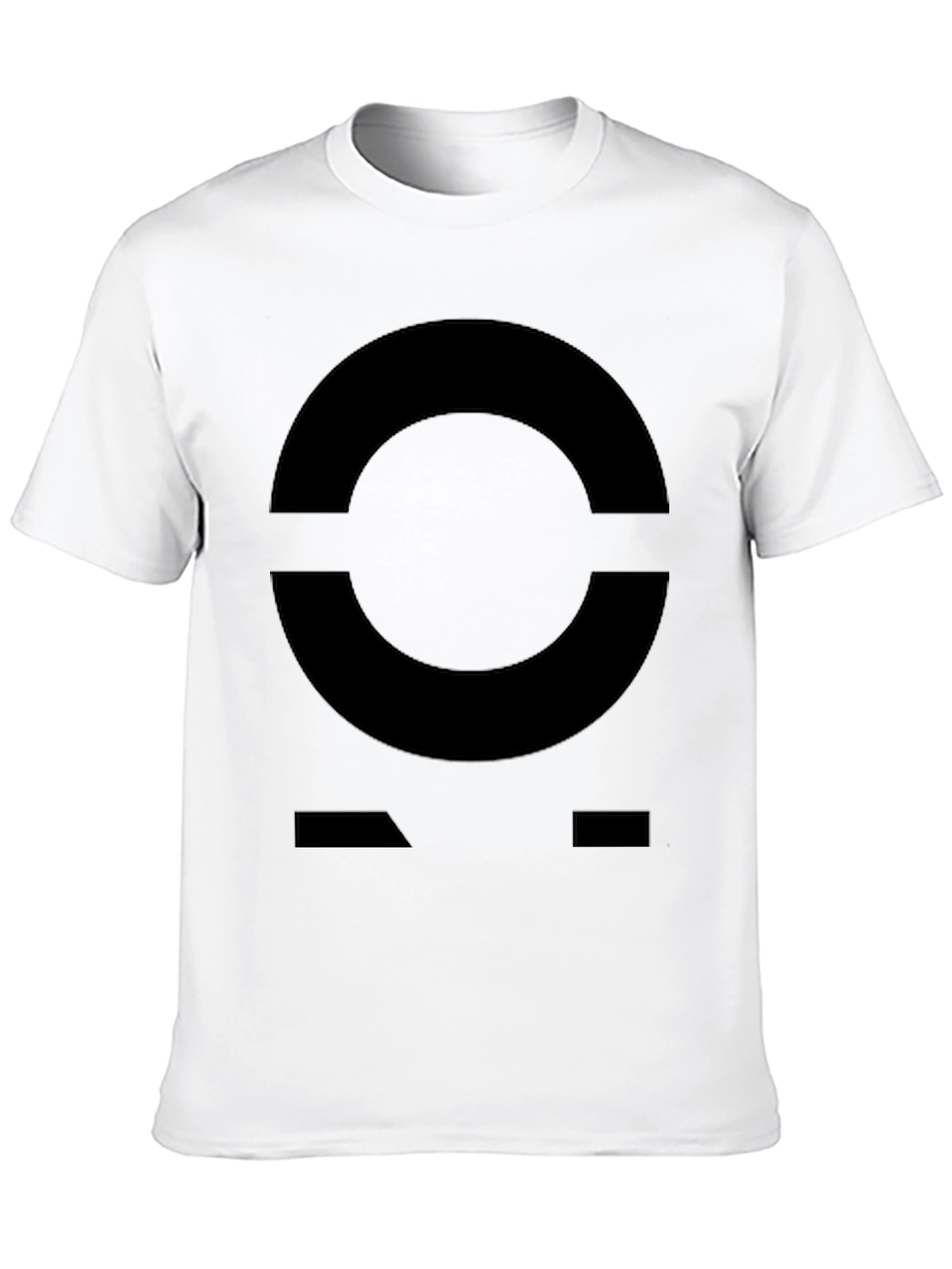 Black Abstract Graphic Print T-Shirt - Modern Black Tee view 10