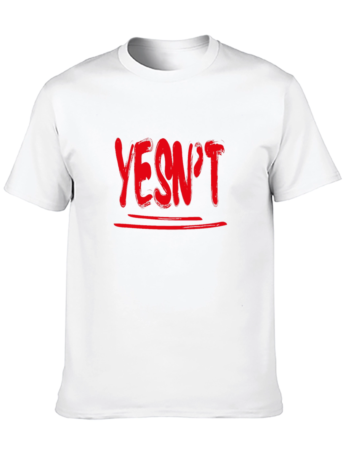 Black Yesn't Graphic Tee - Unisex Soft Cotton T-Shirt view 10