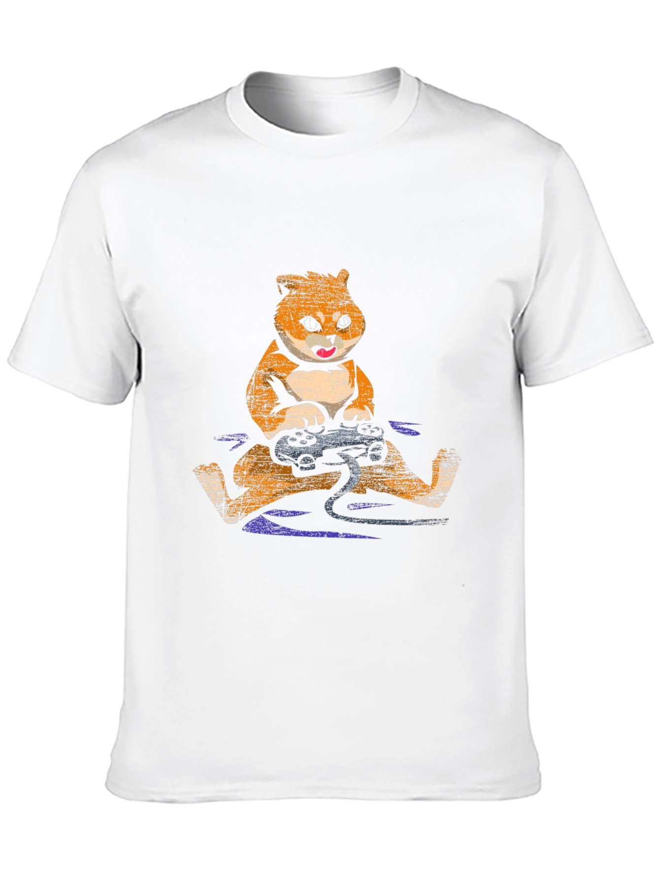 Black Gamer Fox Graphic T-Shirt view 10