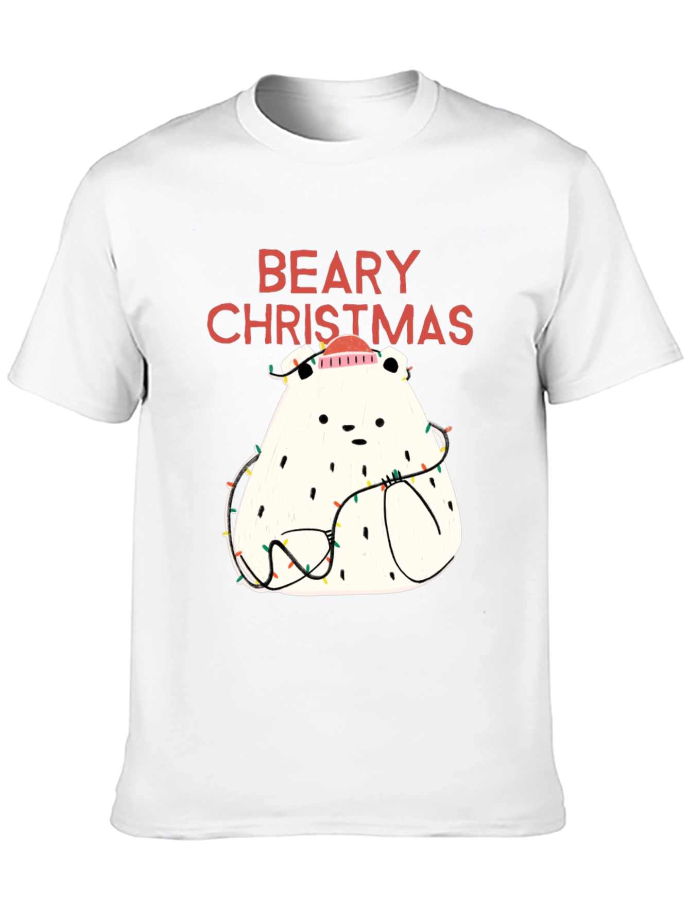 Black Beary Christmas Graphic Tee - Holiday Fun view 10