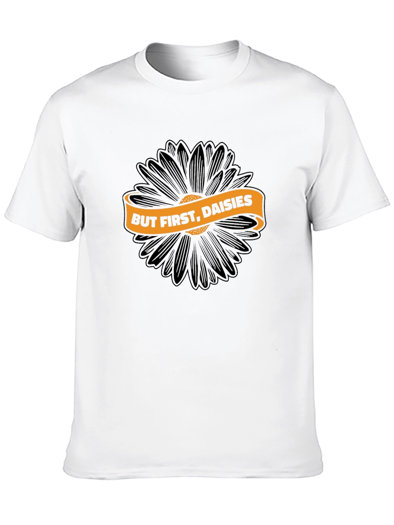 Black But First, Daisies Graphic T-Shirt view 10