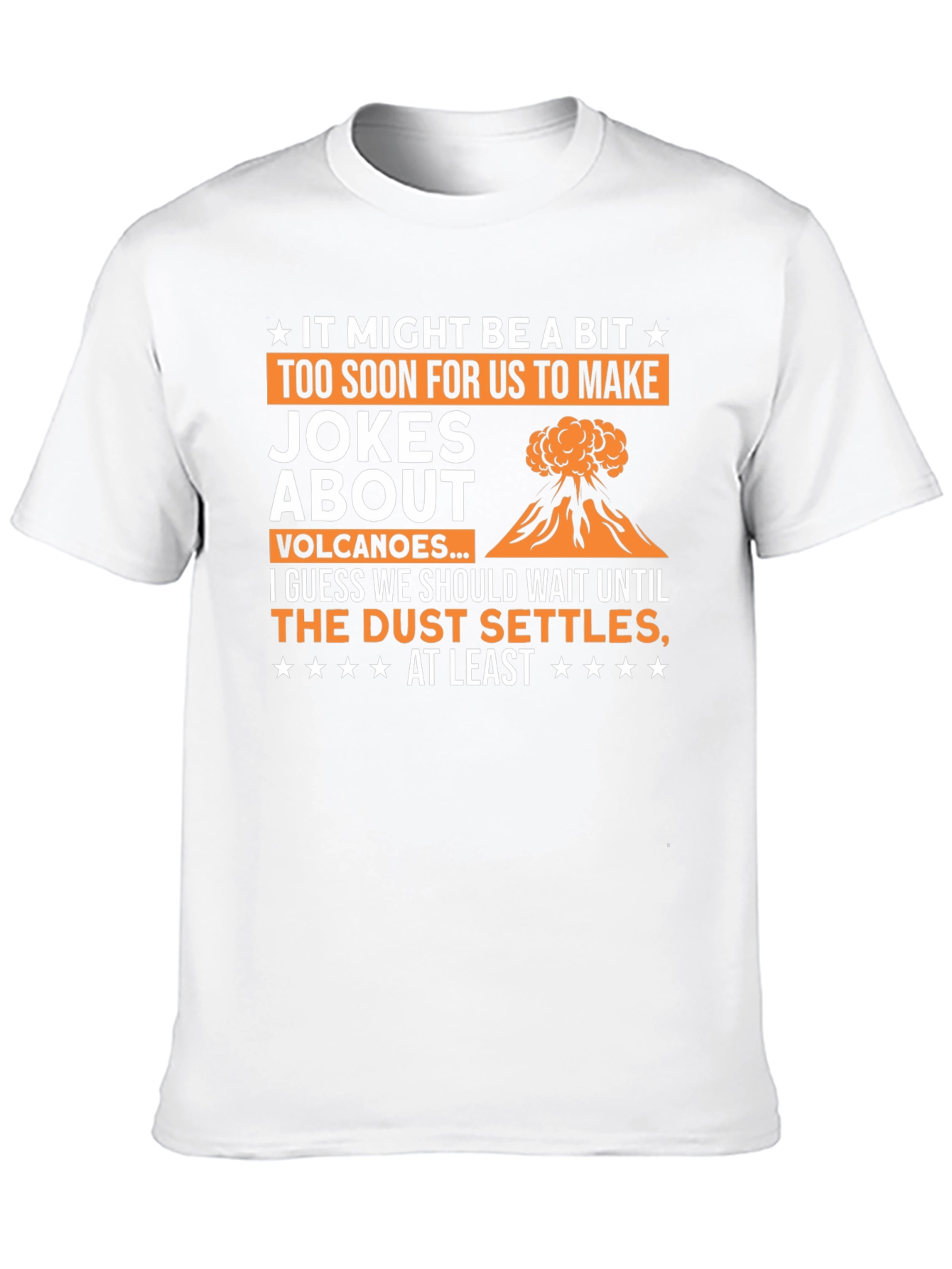 Black Volcano Jokes Graphic Tee - Sarcastic Humor T-Shirt view 10