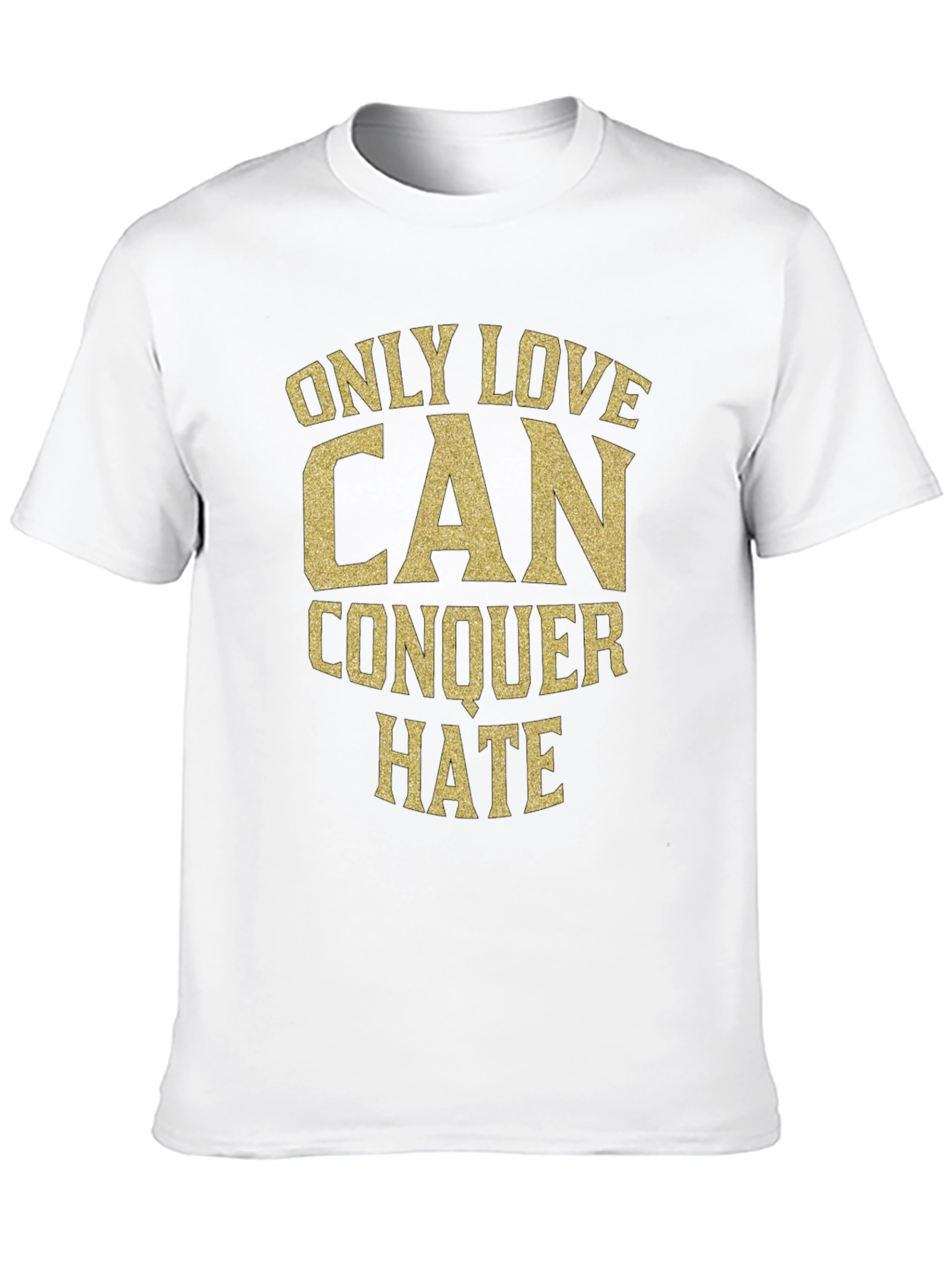 Black Love Conquers Hate Black Graphic Tee view 10