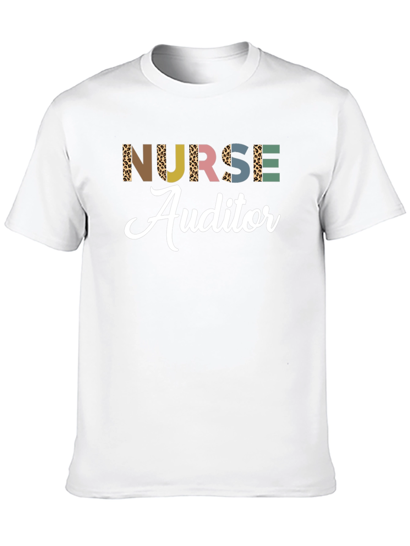 Black Nurse Auditor Graphic T-Shirt view 10