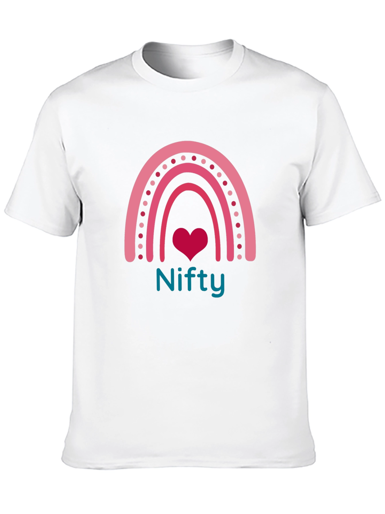 Black Nifty Rainbow Heart Tee - Black view 10