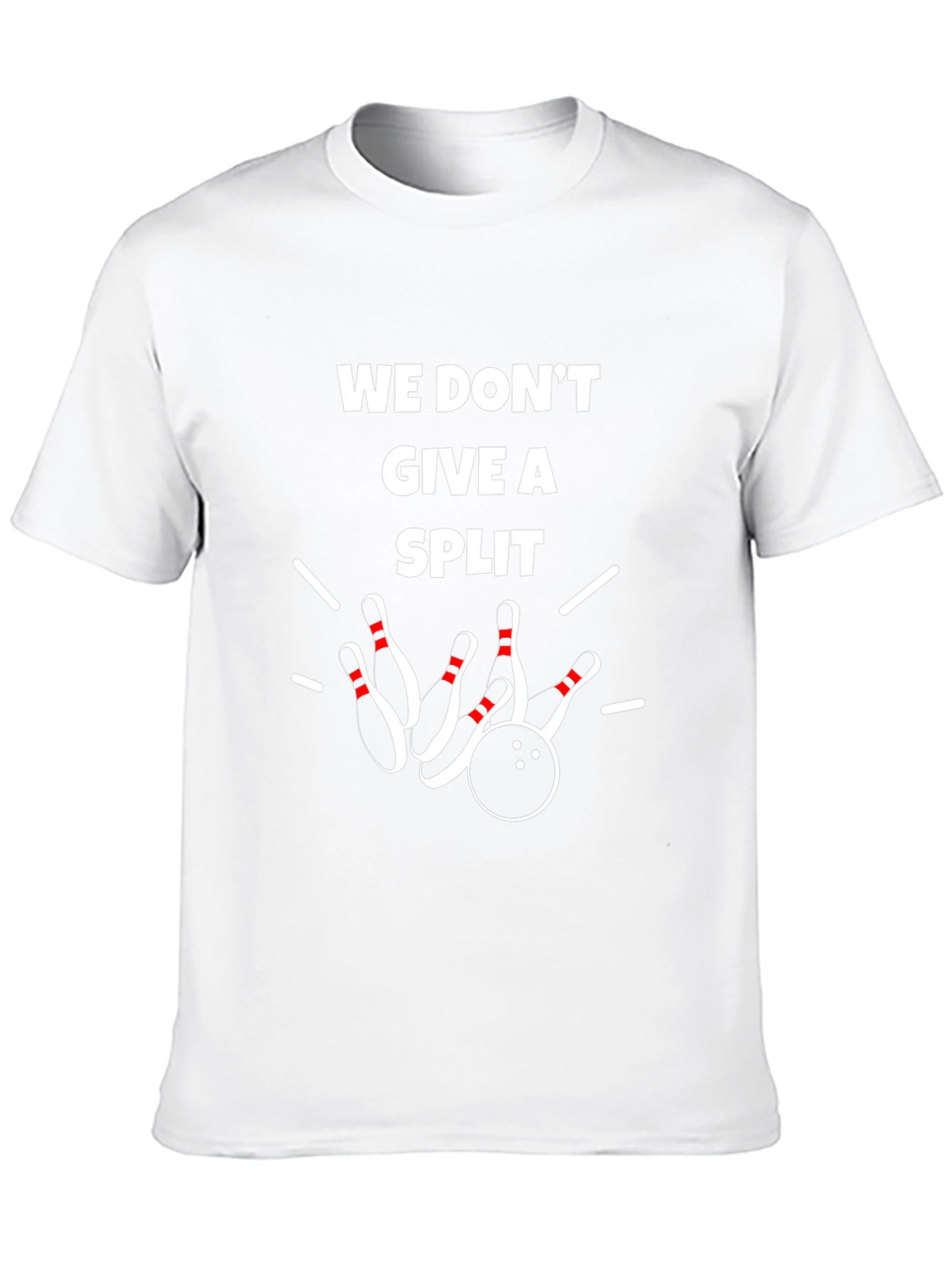 Black We Don't Give a Split Bowling T-Shirt view 10