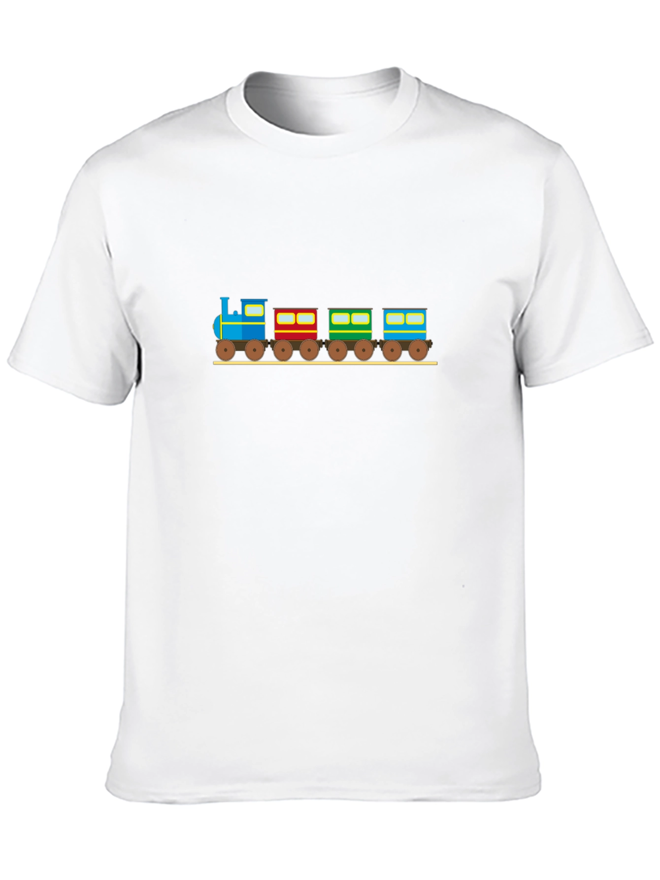 Black Fun Train Graphic Tee - Black Cotton Shirt view 10