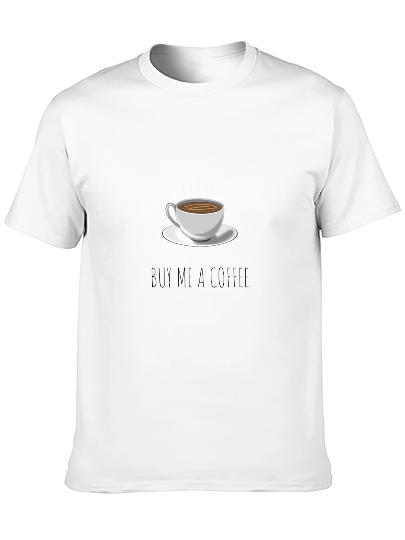 Black Buy Me a Coffee T-Shirt view 10