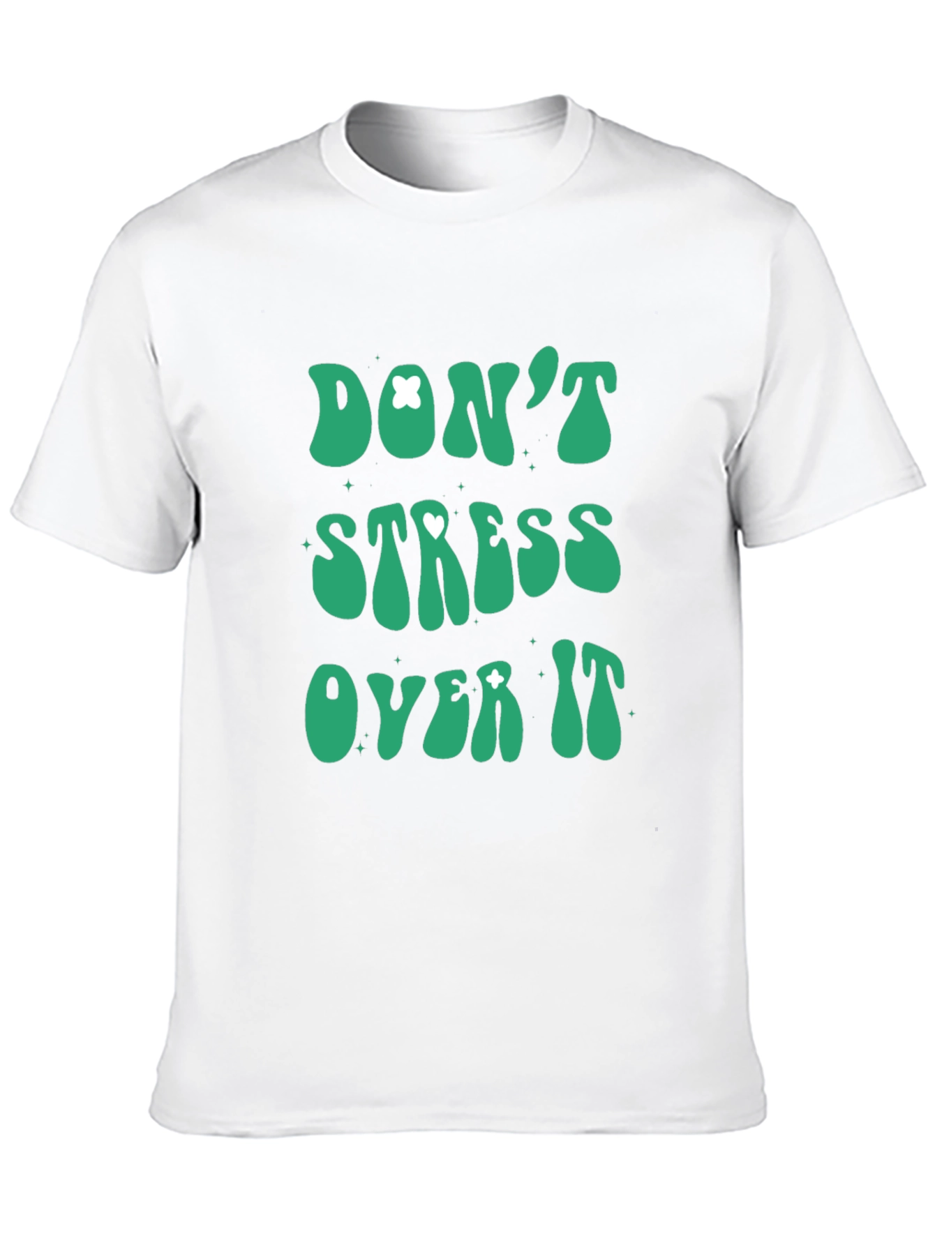 Black Don't Stress Over It Graphic Tee - Relaxed Fit view 10