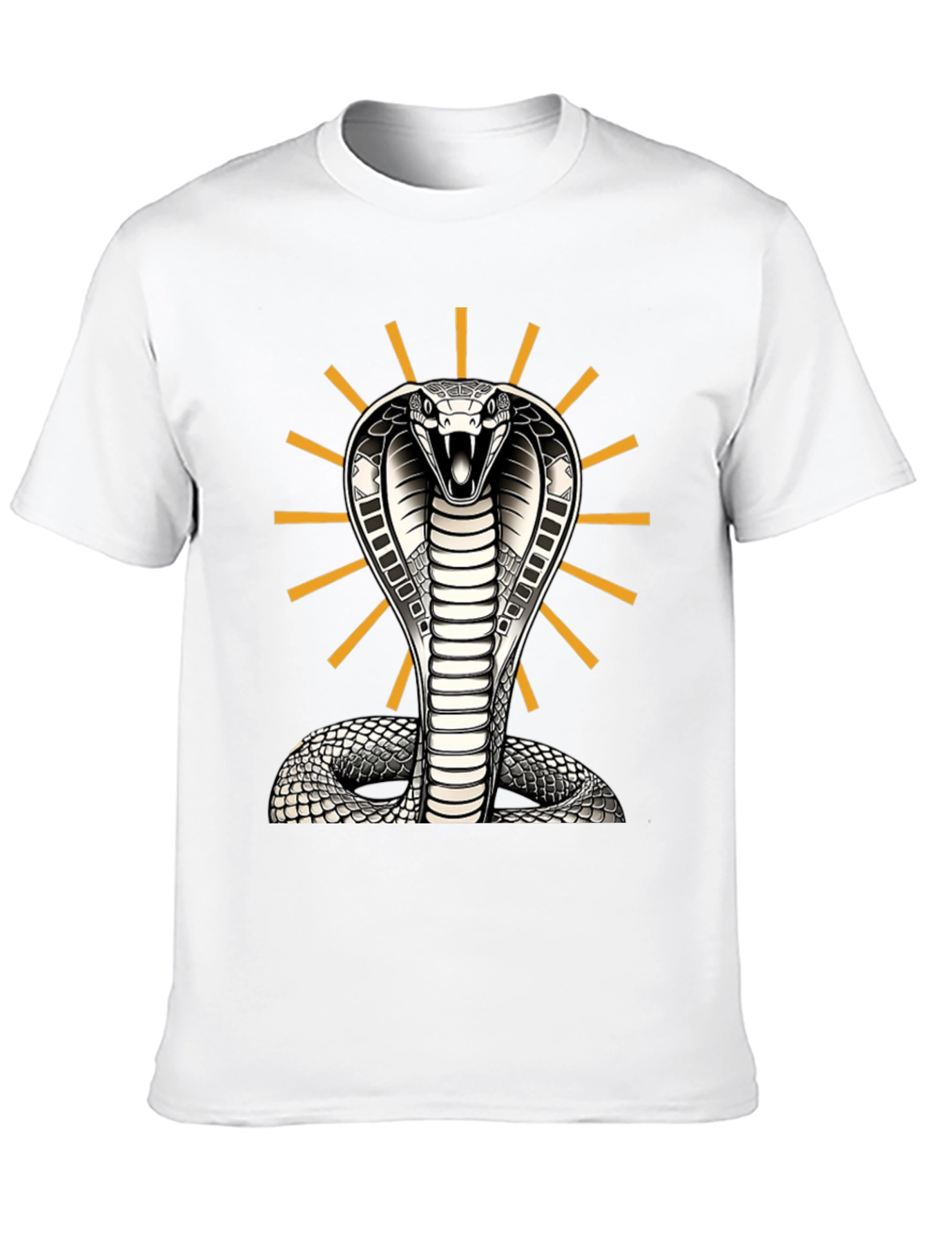 Black Cobra Snake Graphic Tee - Striking Design, Comfortable Fit view 10