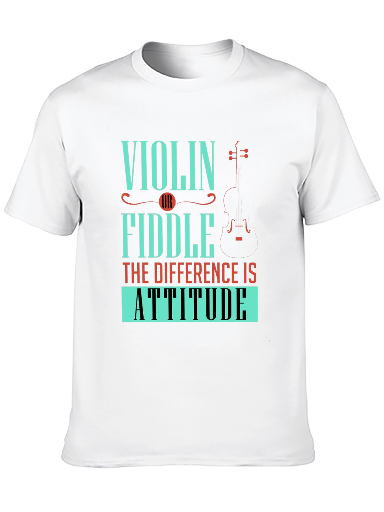 Black Violin or Fiddle Attitude T-Shirt view 10