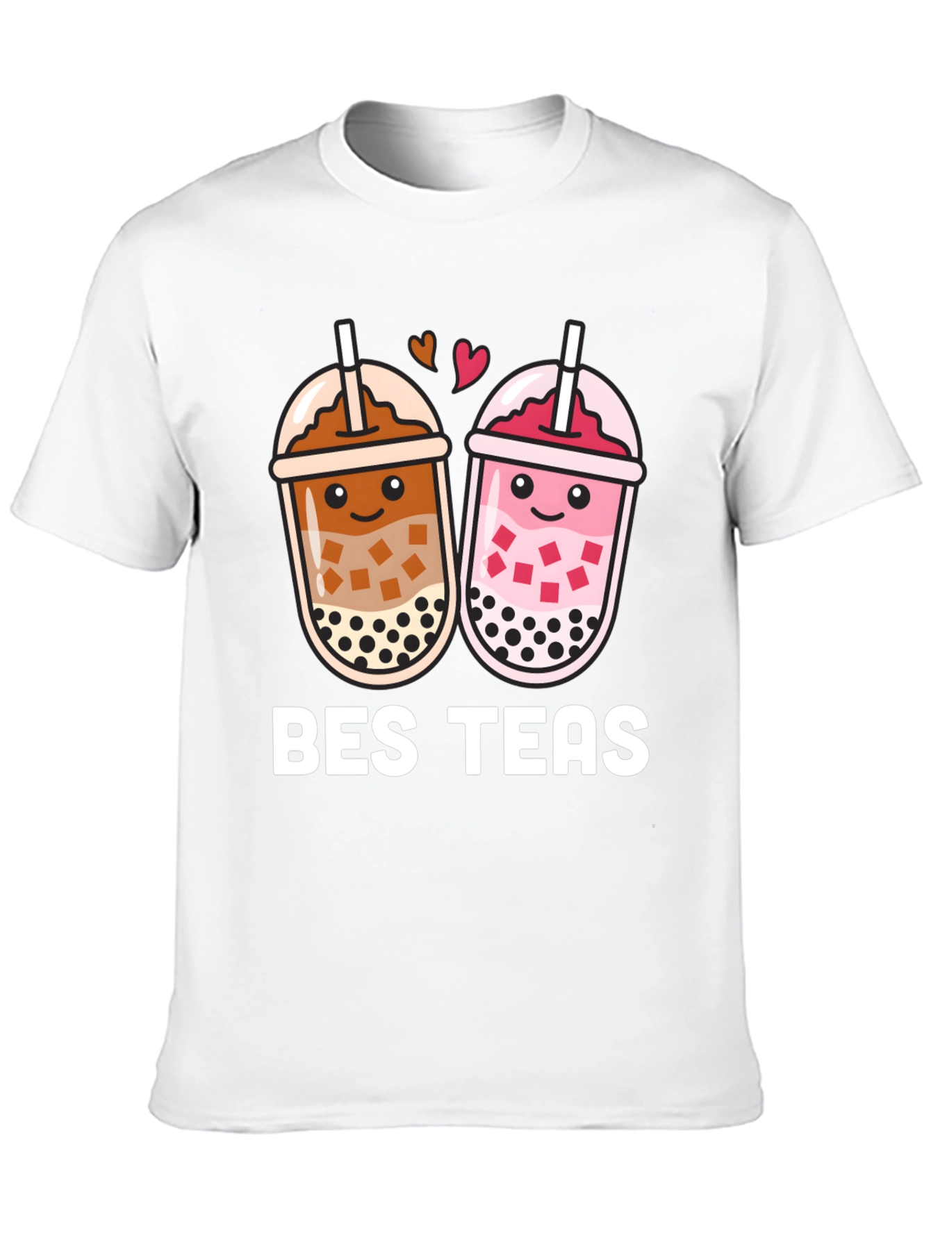 Black Bes Teas Black T-Shirt - Boba Tea Design view 10