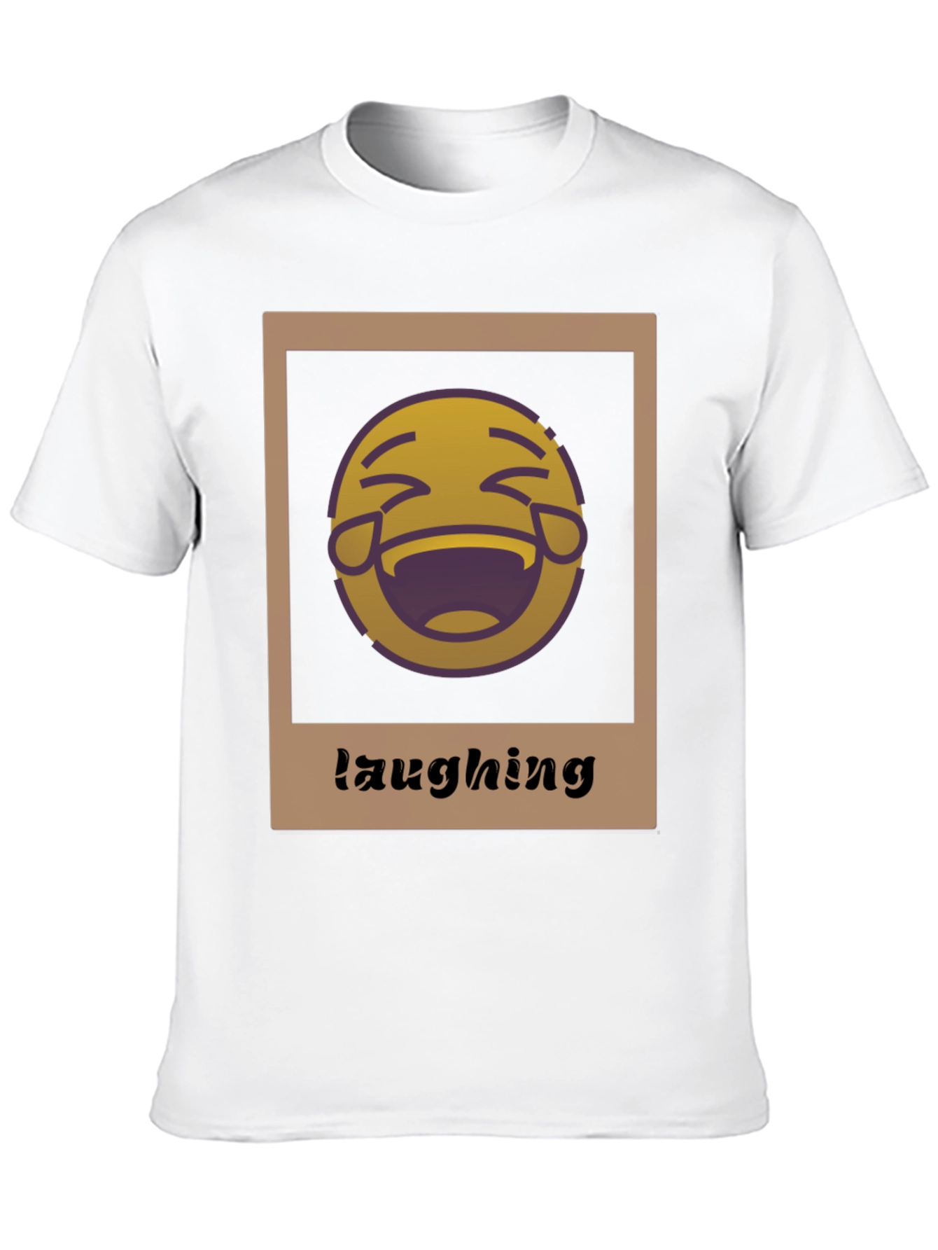 Black Laughing Emoji T-Shirt: Funny Graphic Tee for Casual Wear view 10