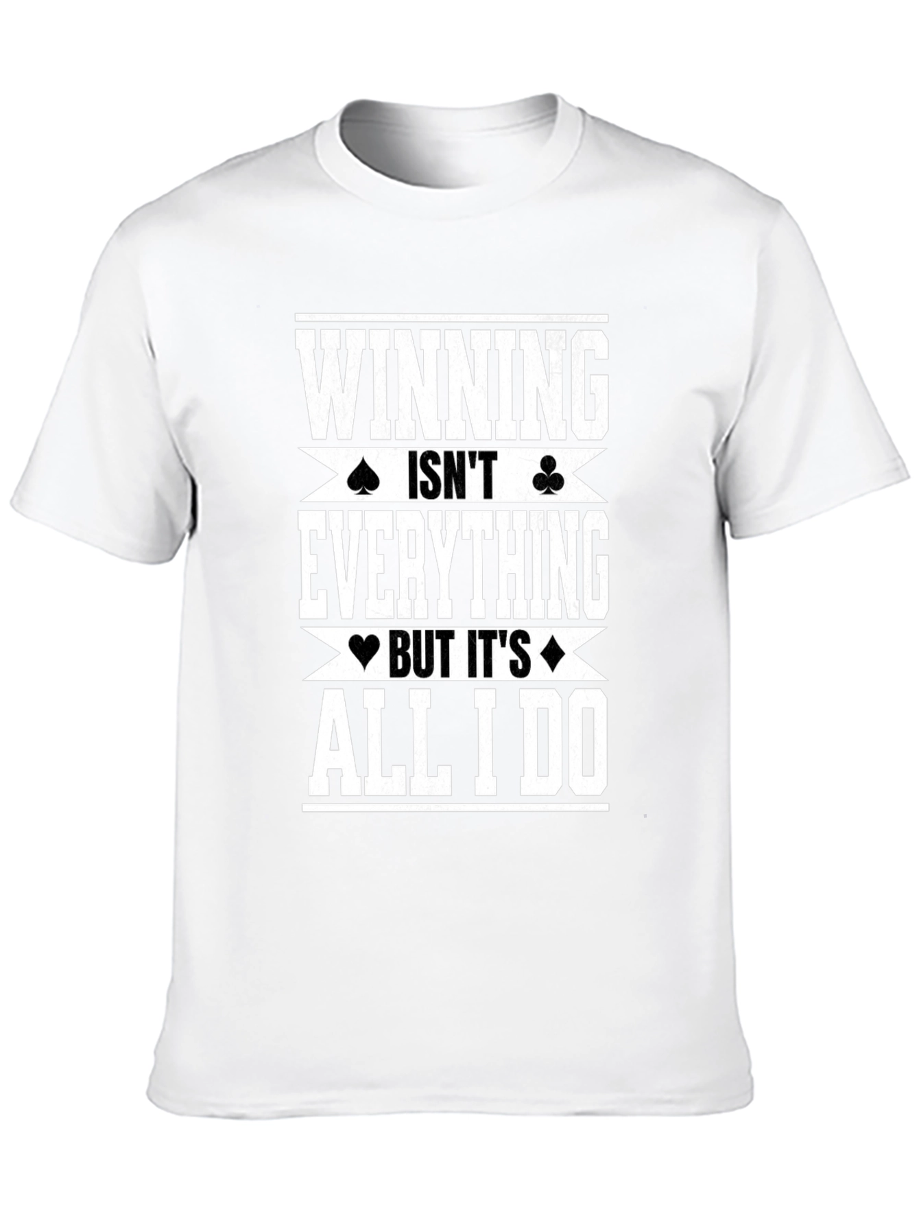 Black Winning Is All I Do Graphic Tee - Black view 10