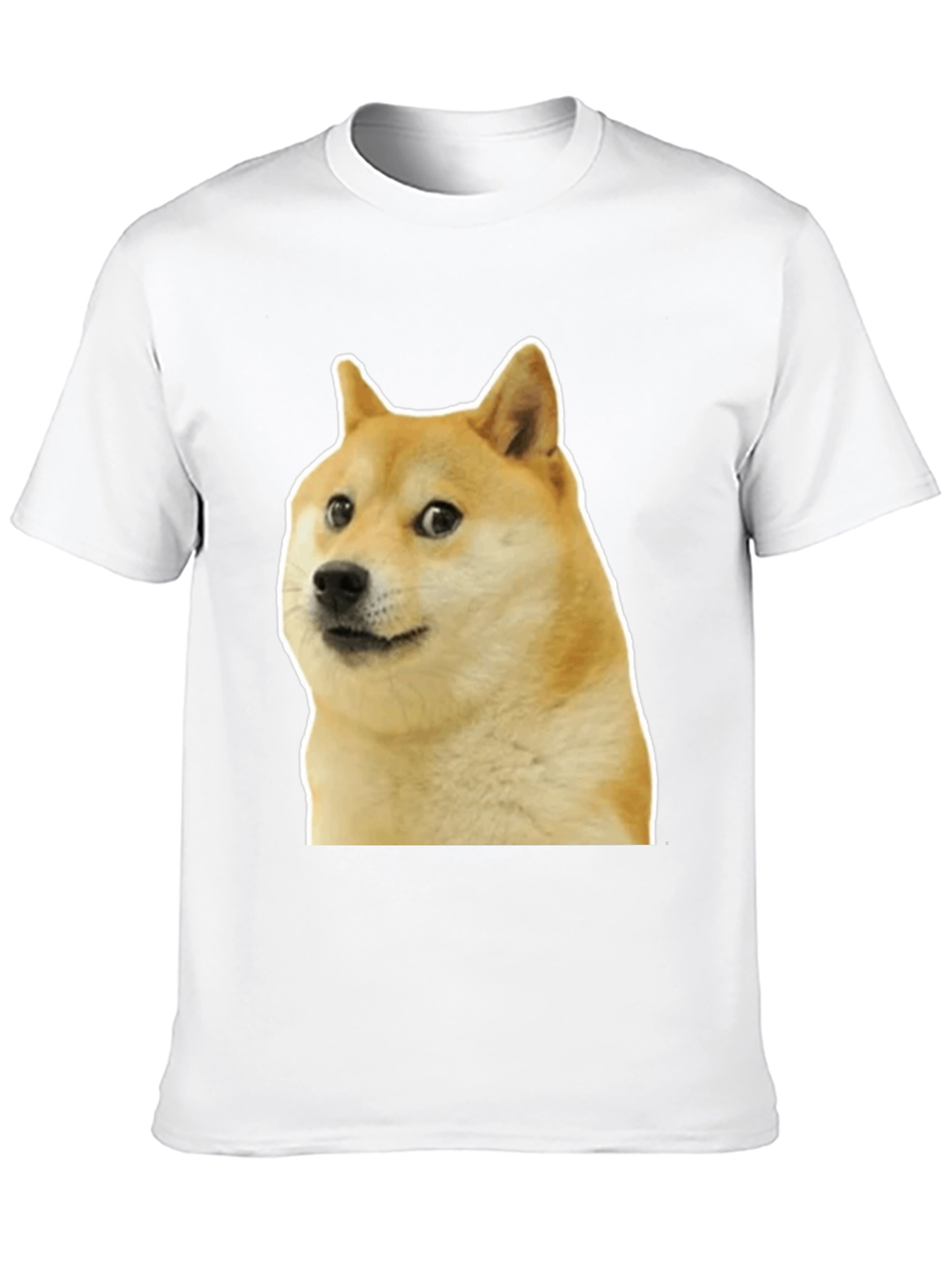 Black Doge Meme Graphic Tee - Black Cotton T-Shirt view 10