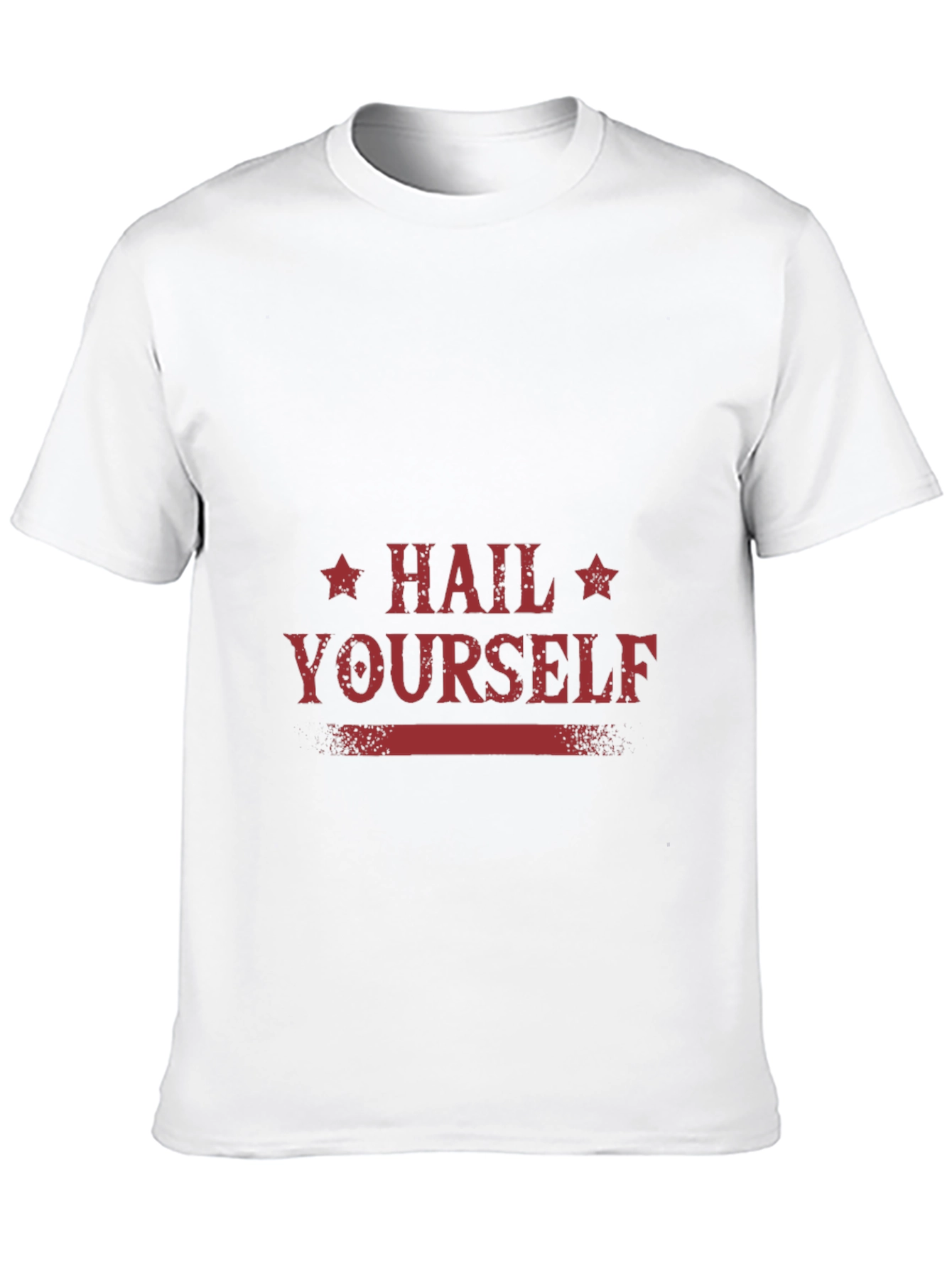 Black Hail Yourself Graphic Tee - Black Cotton Blend T-Shirt view 10