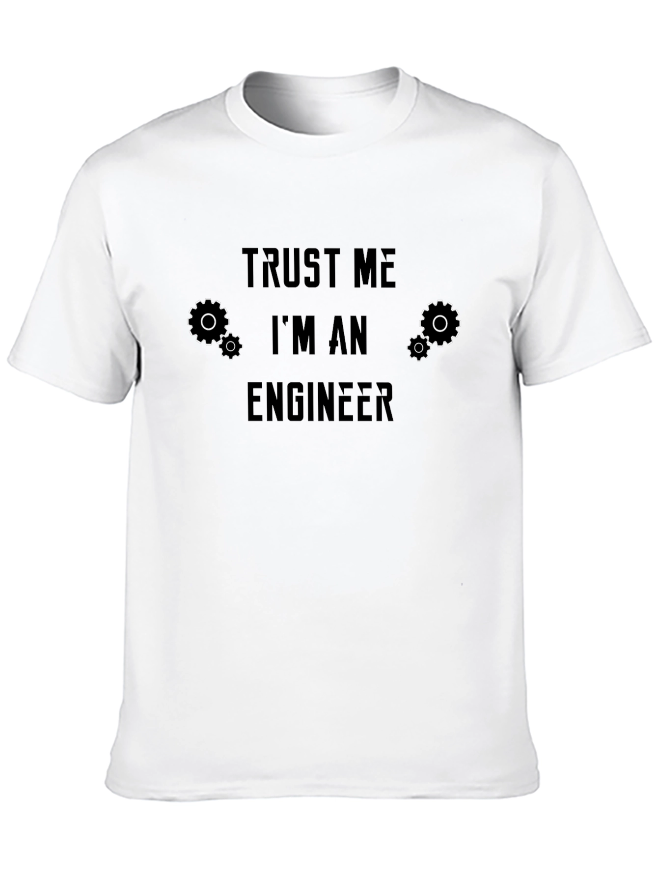 Black Trust Me I'm An Engineer Black T-Shirt view 10