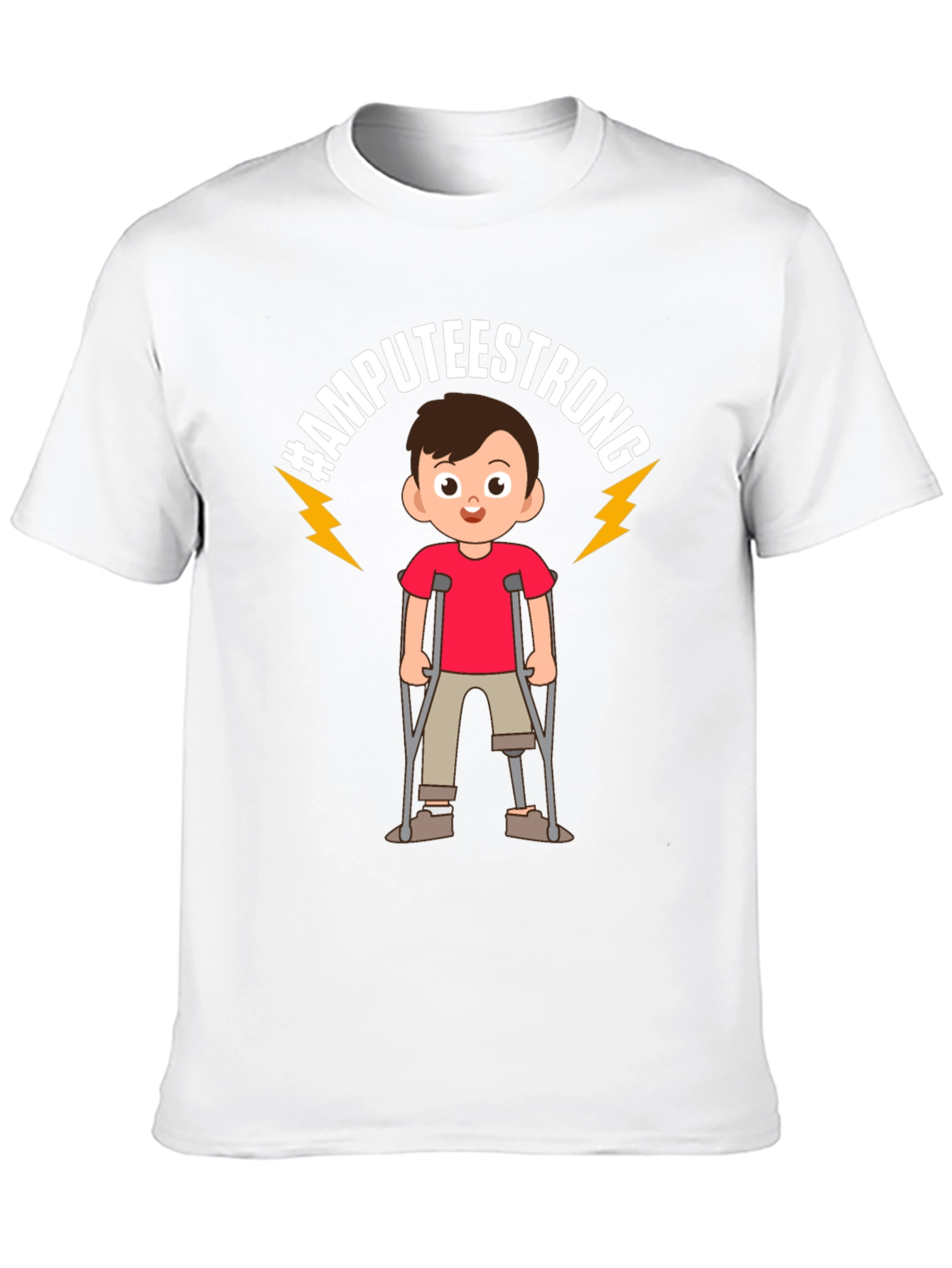 Black Amputee Strong T-Shirt view 10