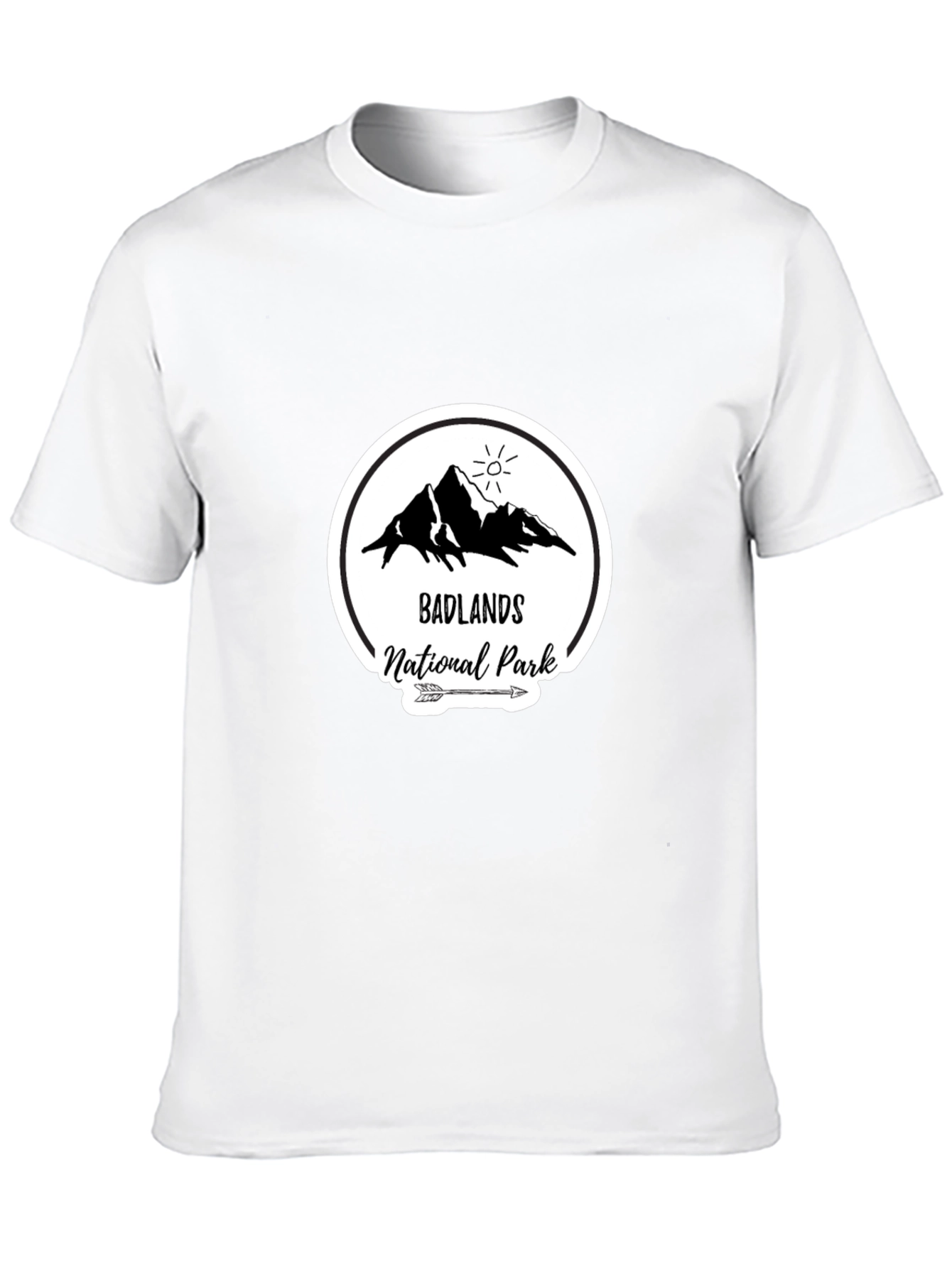 Black Badlands National Park Graphic T-Shirt view 10