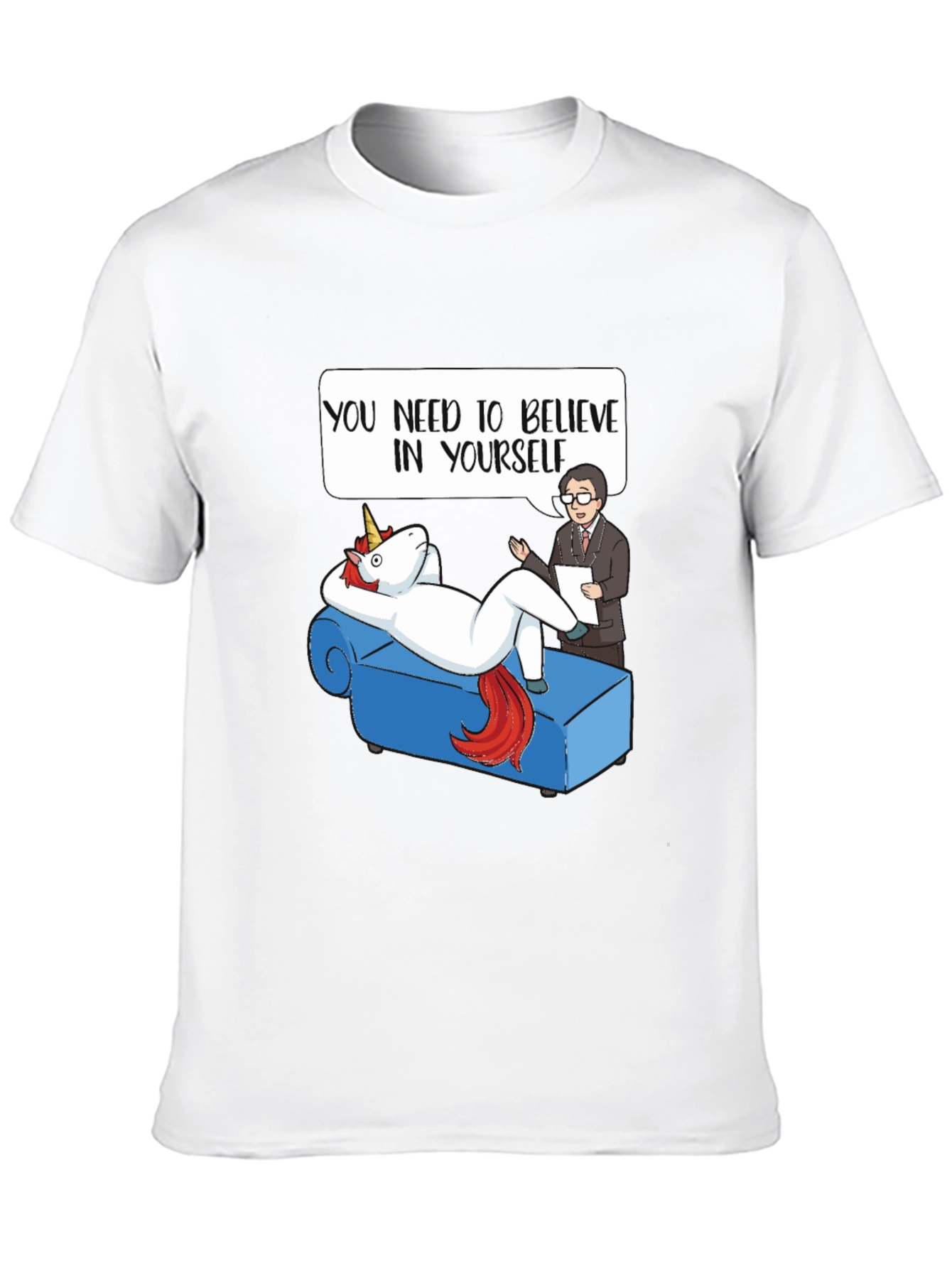 Black Believe in Yourself Graphic T-Shirt view 10