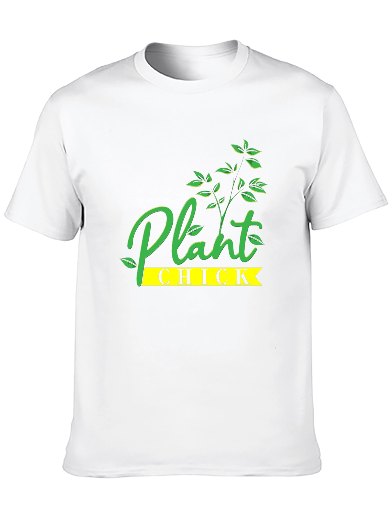 Plant Chick Graphic Tee - Black Cotton T-Shirt - 10