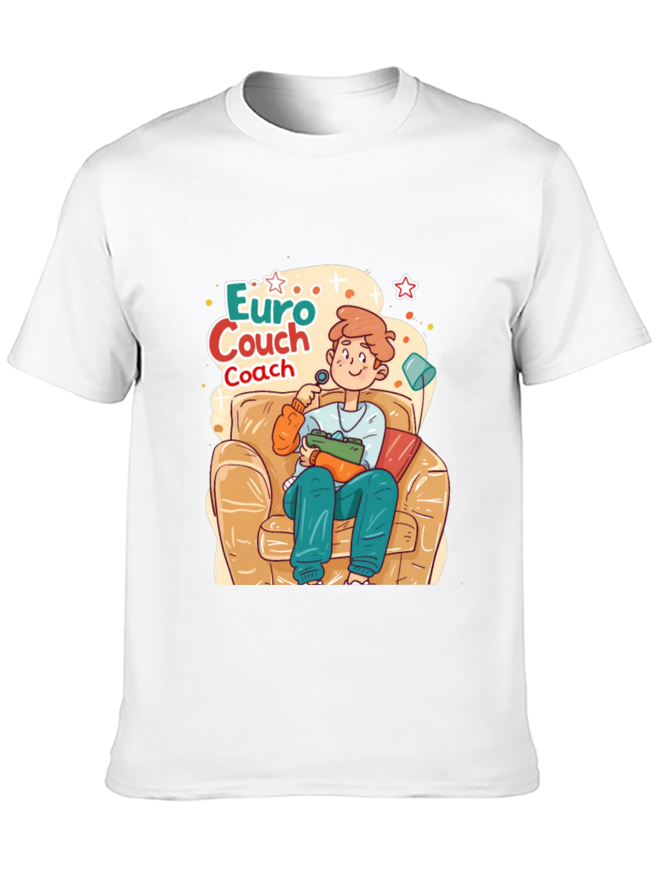 Black Euro Couch Coach T-Shirt view 10