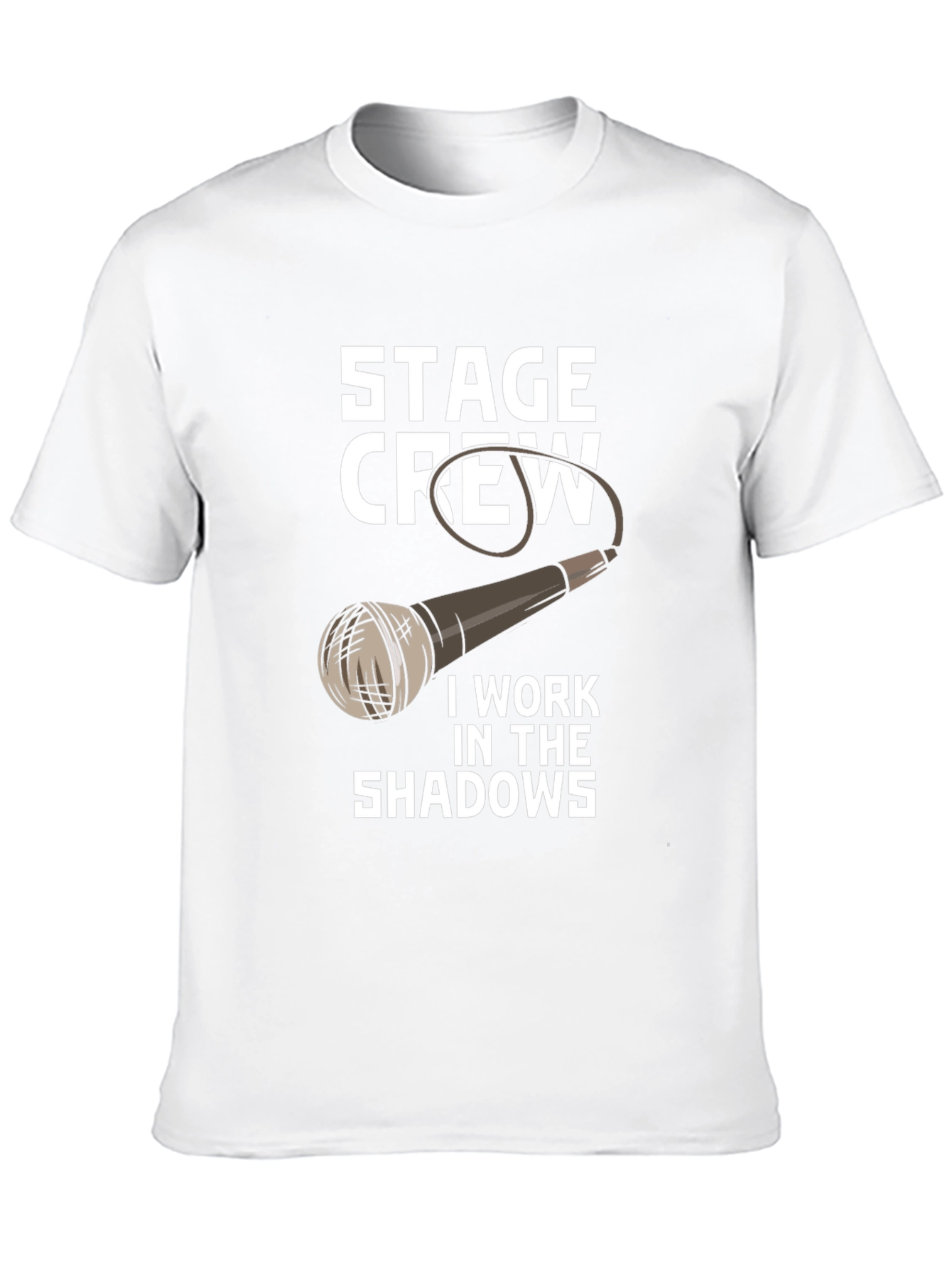 Black Stage Crew T-Shirt - I Work In The Shadows Tee view 10