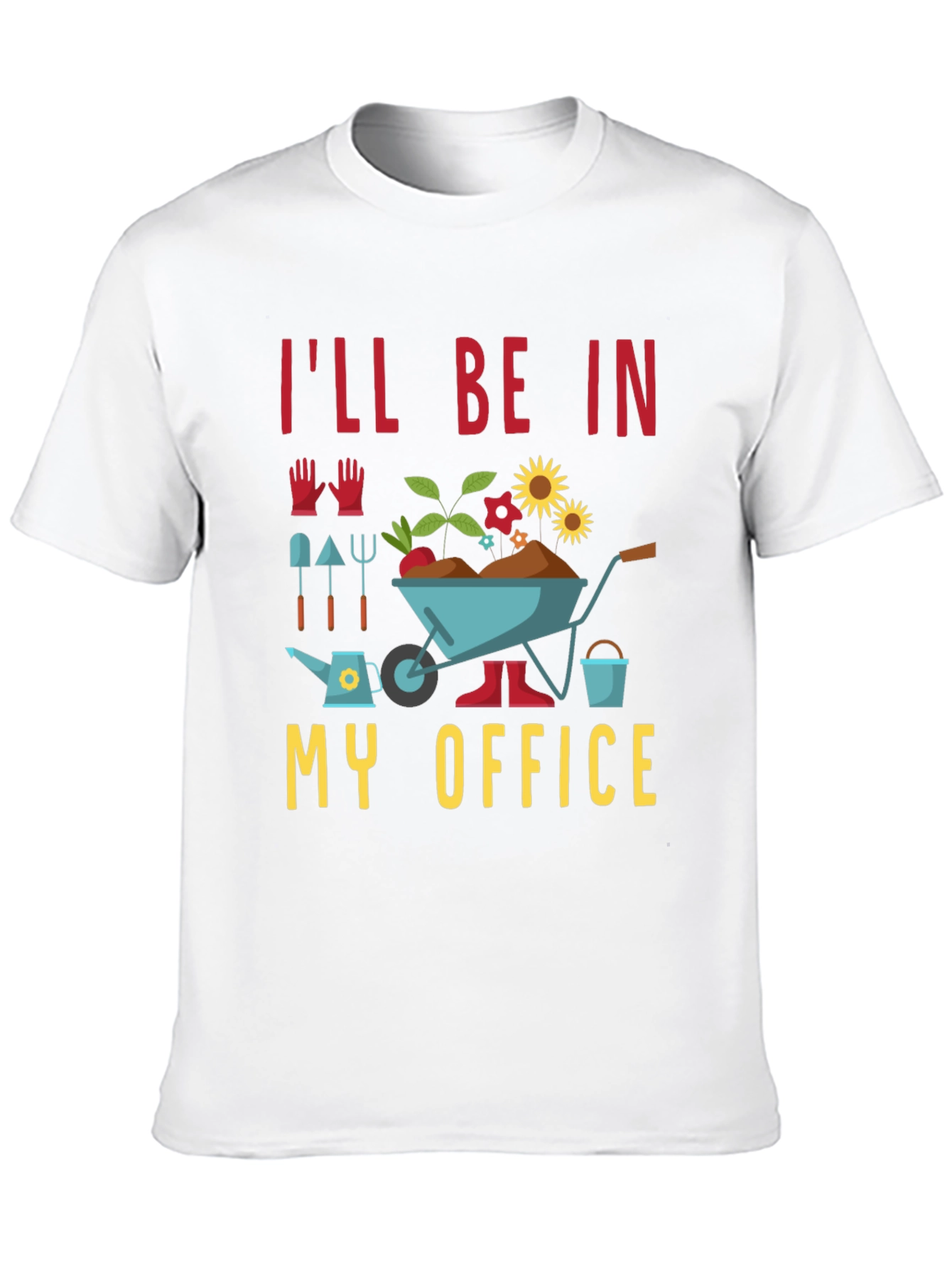 Black Gardening Office T-Shirt -  Horticulture Humor Tee view 10
