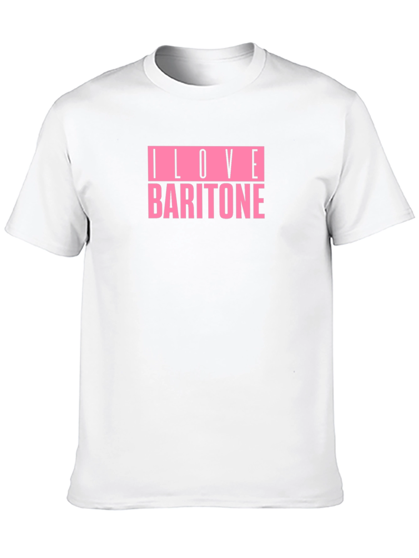 Black I Love Baritone T-Shirt - Music Vocalist Tee view 10