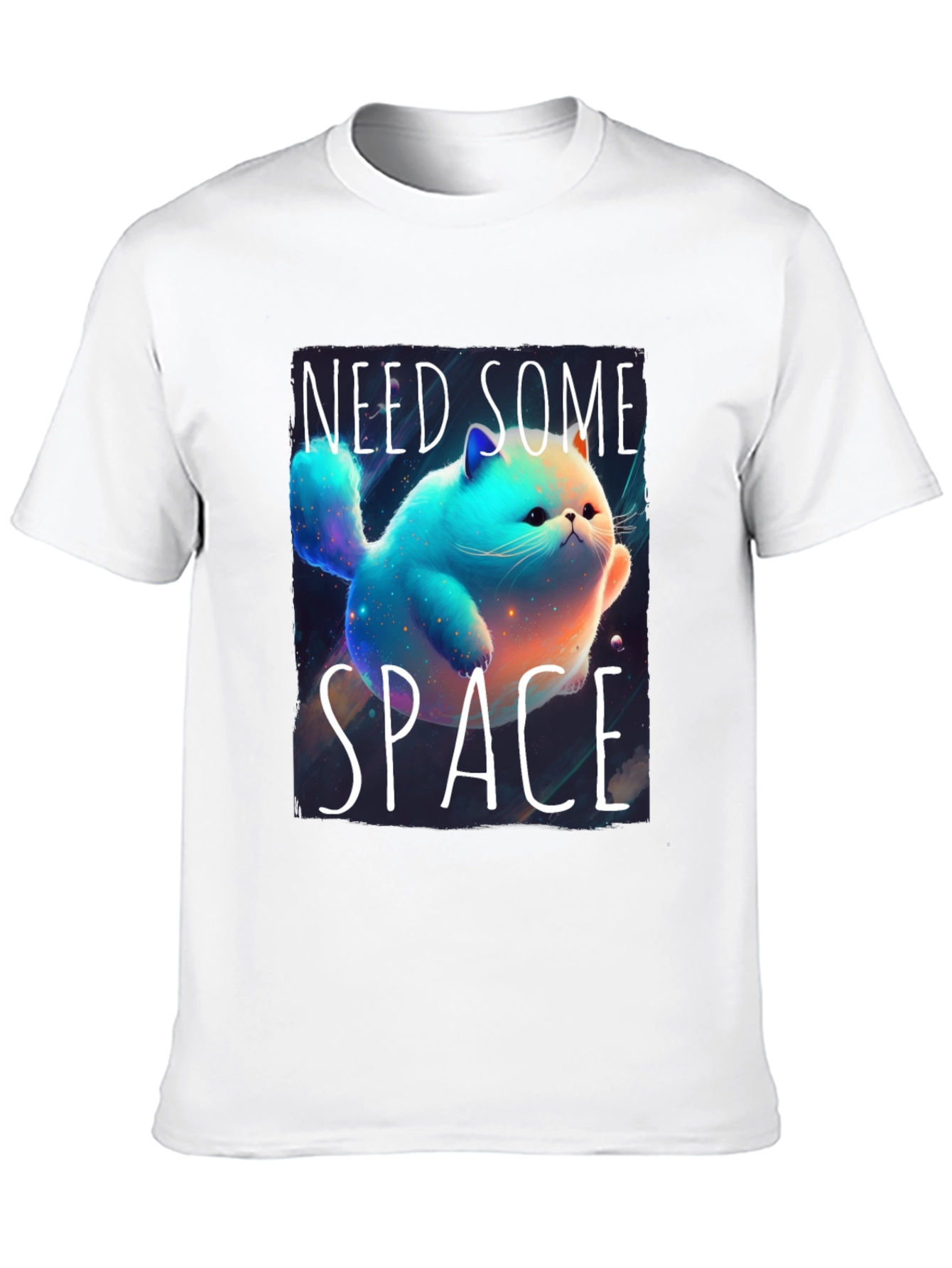 Black Need Some Space T-Shirt Cat Lover view 10